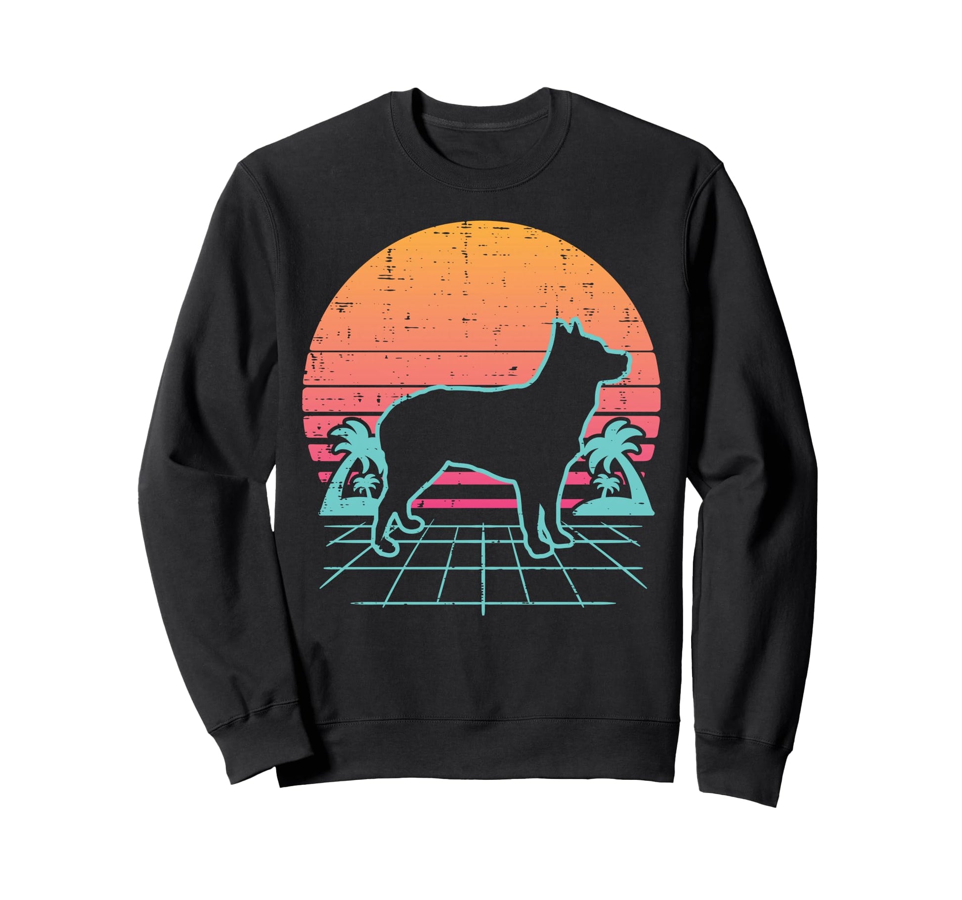 Heeler Vaporwave Aesthetic Sweatshirt - Aesthetic Graphic for Adults - T-Shirt, Sweatshirt, Hoodie