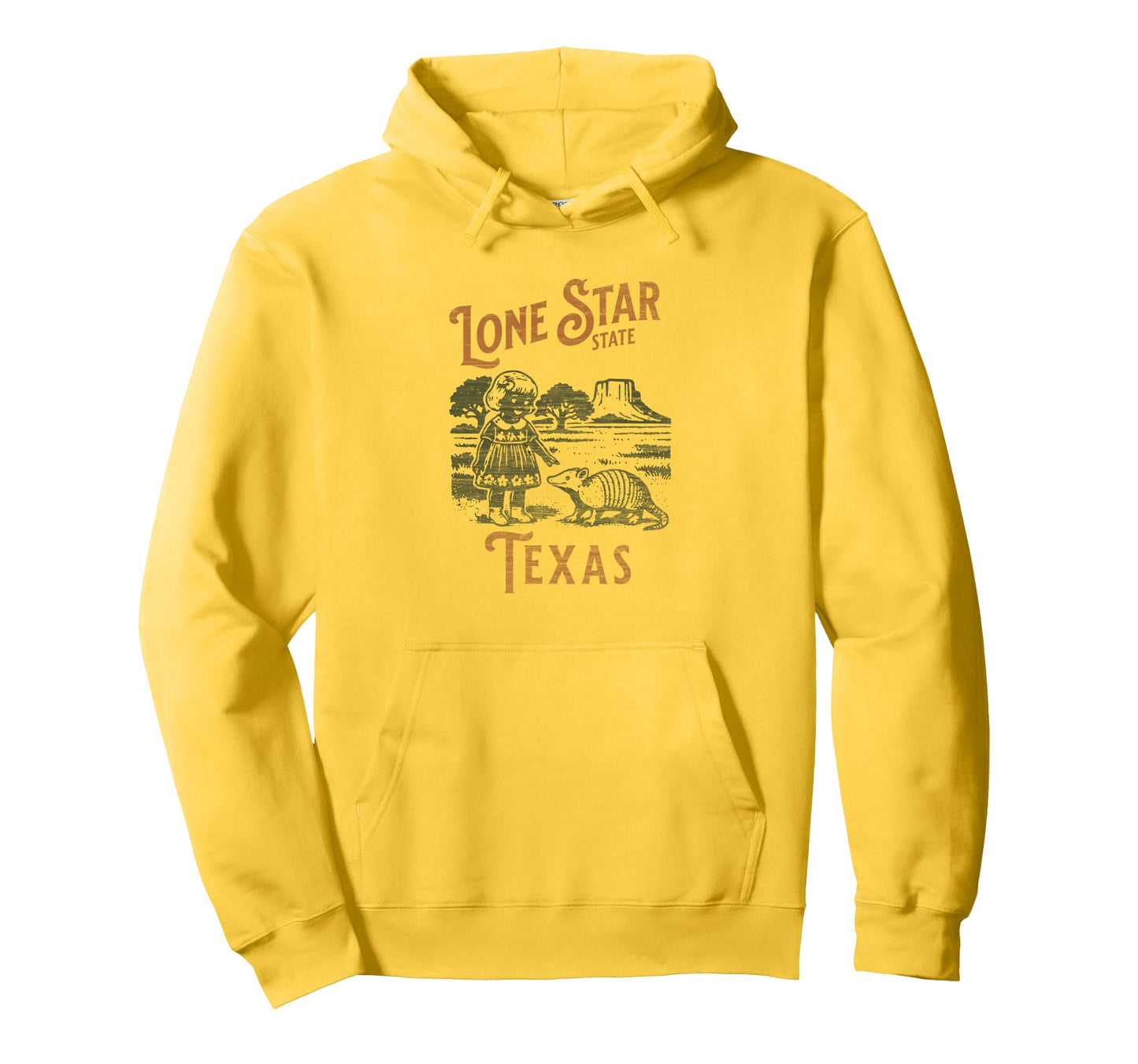 Texas Armadillo Western Hoodie - Casual Everyday Wear for Adults - T-Shirt, Sweatshirt, Hoodie