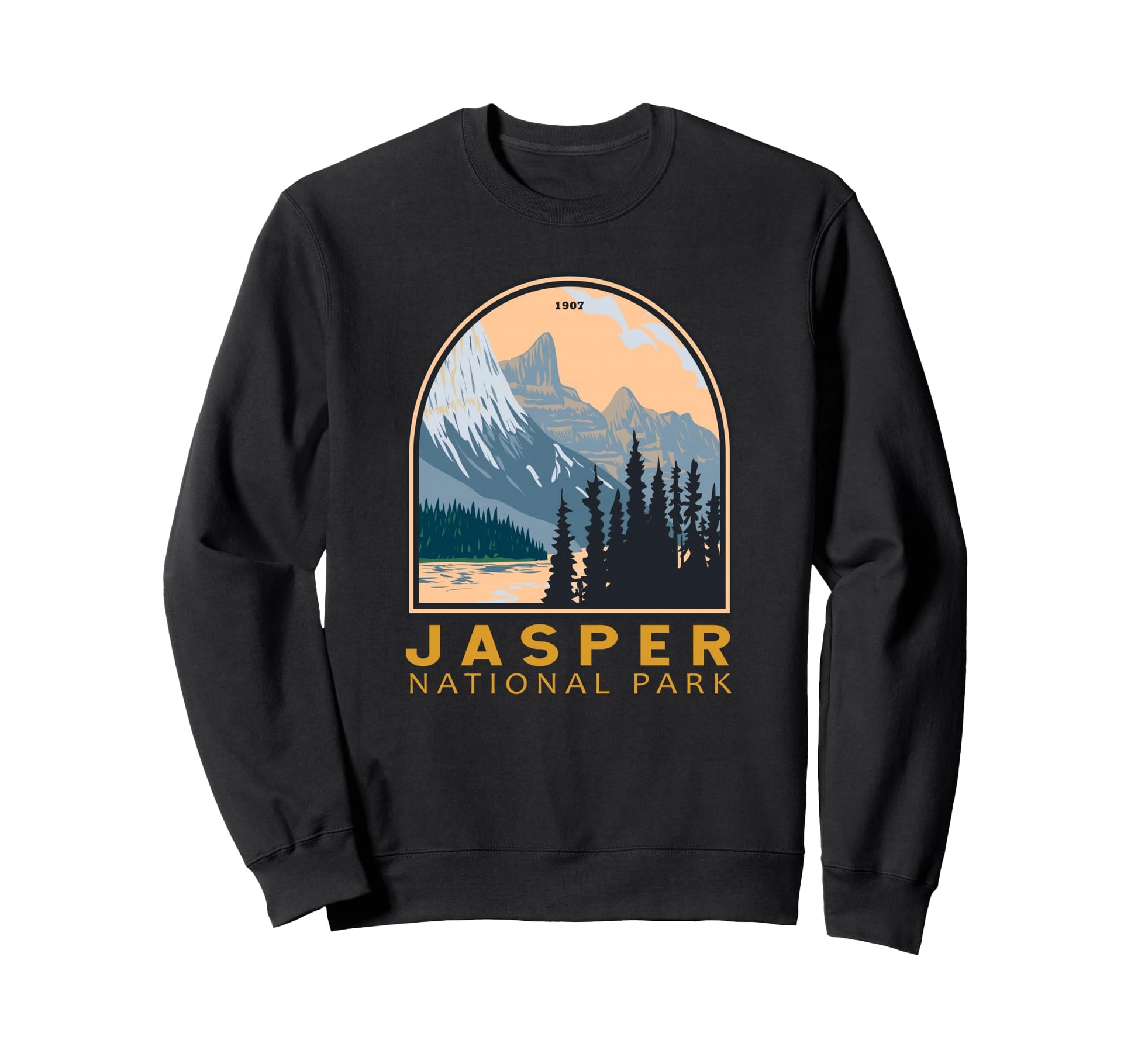 Jasper National Park Canada Emblem Sweatshirt - Streetwear Style Men Women - T-Shirt, Sweatshirt, Hoodie