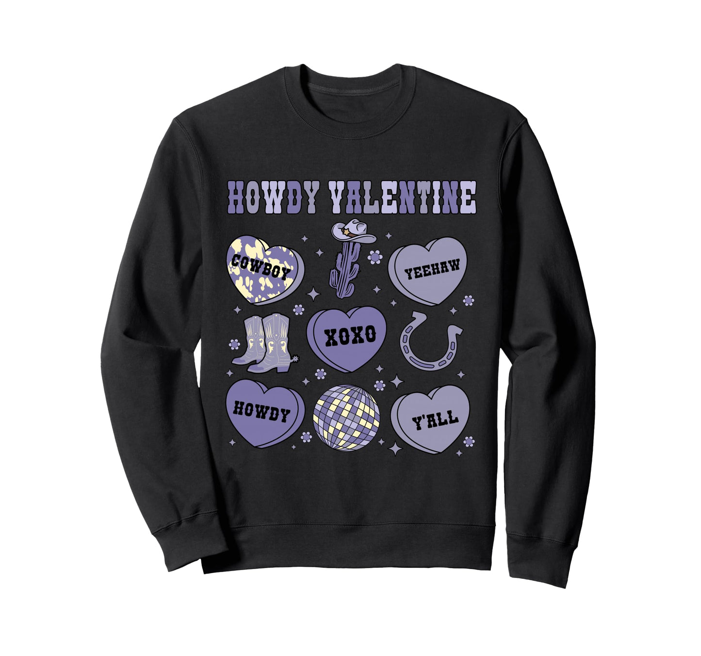 Western Valentine Yeehaw Sweatshirt - Casual Everyday Wear Men Women - T-Shirt, Sweatshirt, Hoodie
