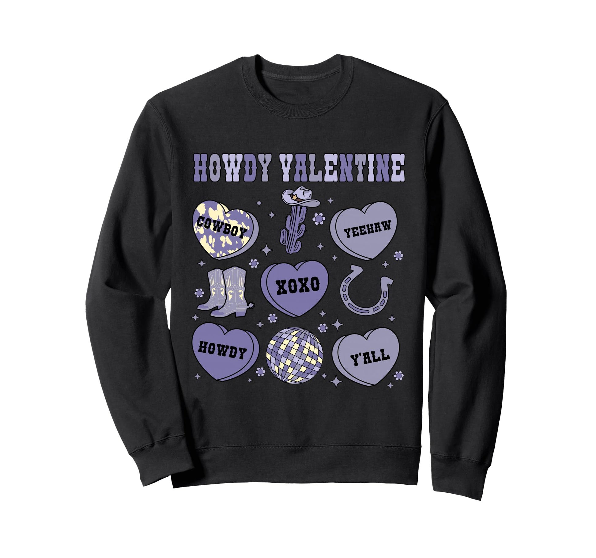 Western Valentine Yeehaw Sweatshirt - Casual Everyday Wear Men Women - T-Shirt, Sweatshirt, Hoodie