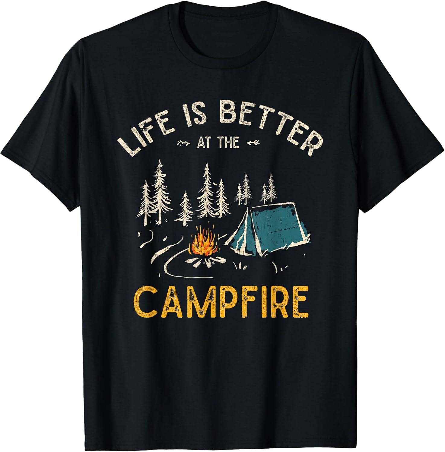 Forest Camp Outdoors Camping - Adult & Kids T-Shirts, Sweatshirts & Hoodies apparel design preview 1