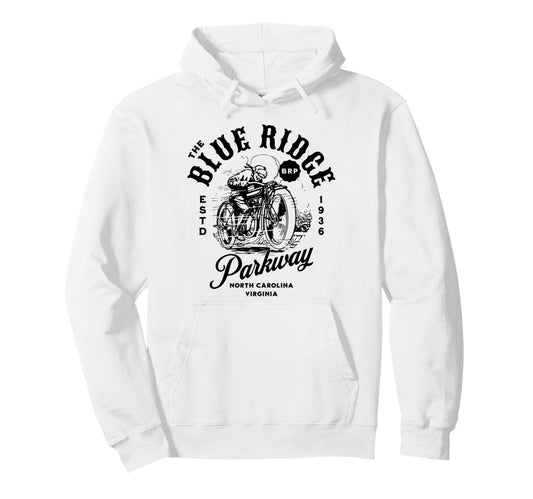 Blue Ridge Parkway Motorcycle Hoodie - Aesthetic Graphic for Adults - T-Shirt, Sweatshirt, Hoodie