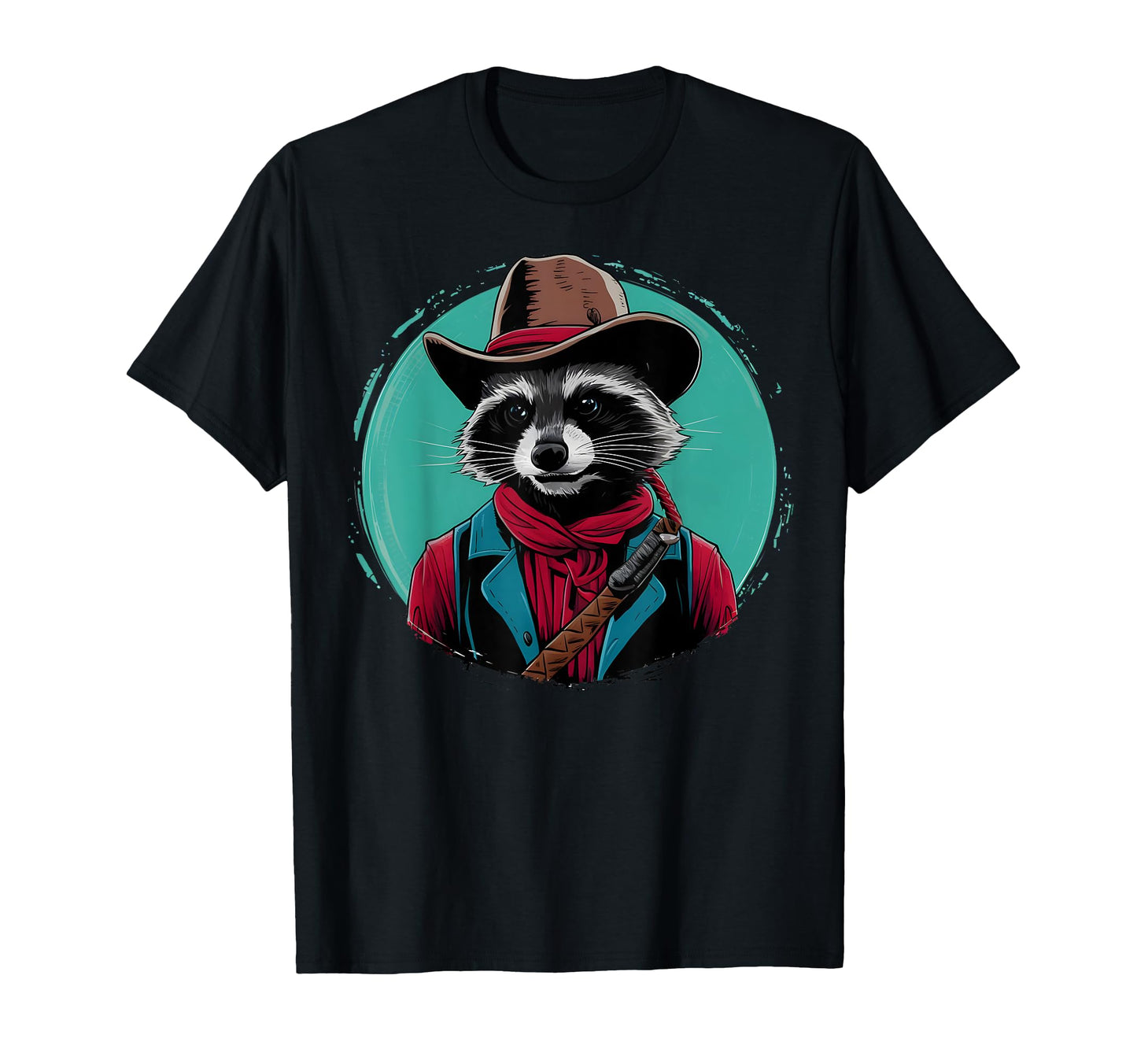 Funny Raccoon Cowboy Cowgirl Western T-Shirt - Graphic Print Men Women - T-Shirt, Sweatshirt, Hoodie