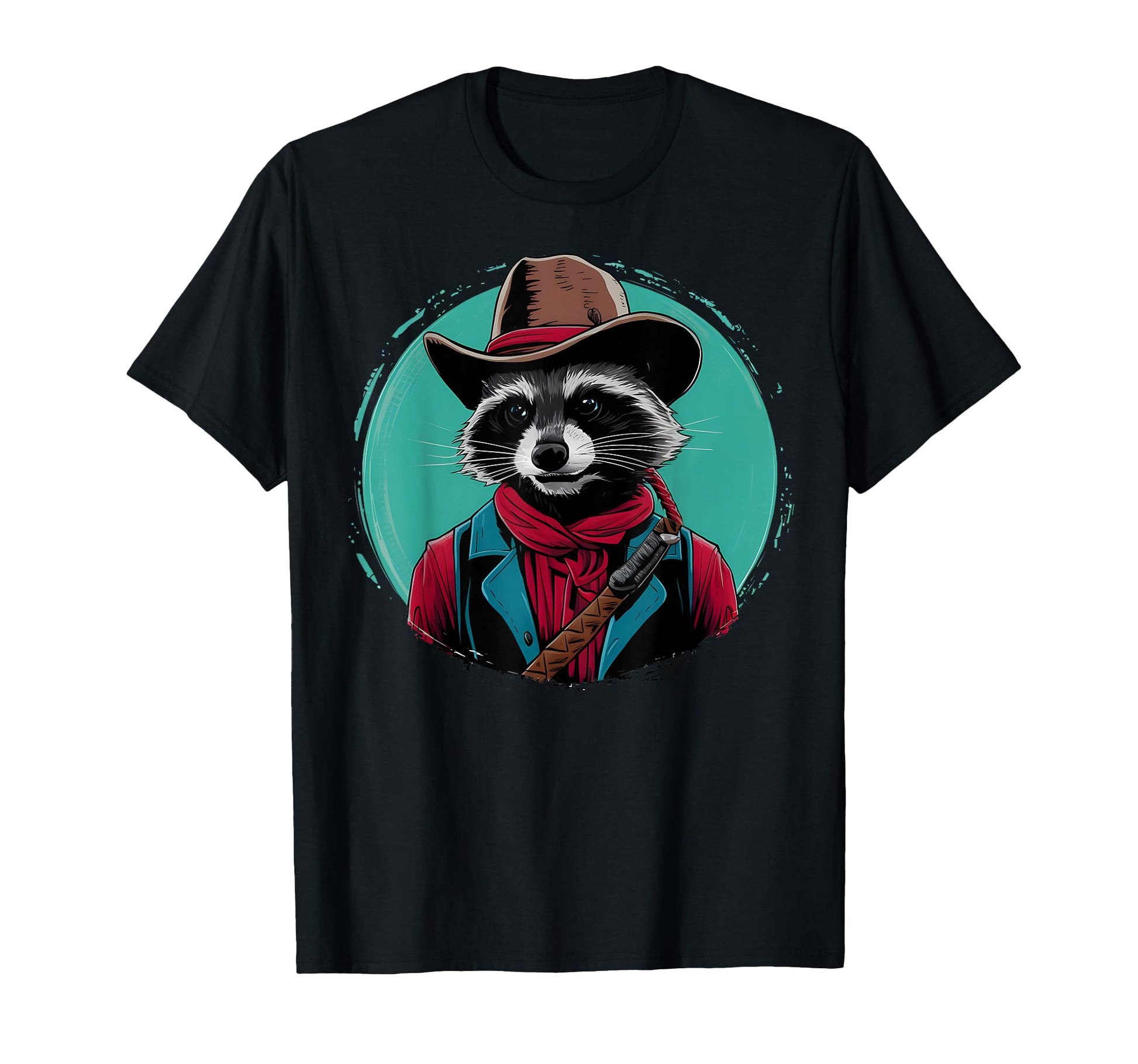 Funny Raccoon Cowboy Cowgirl Western T-Shirt - Graphic Print Men Women - T-Shirt, Sweatshirt, Hoodie
