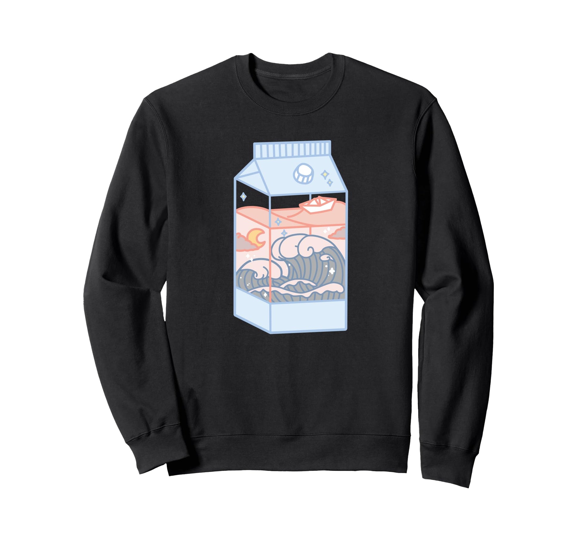 Japanese Aesthetic Milk Box Sweatshirt - Streetwear Style Men Women - T-Shirt, Sweatshirt, Hoodie