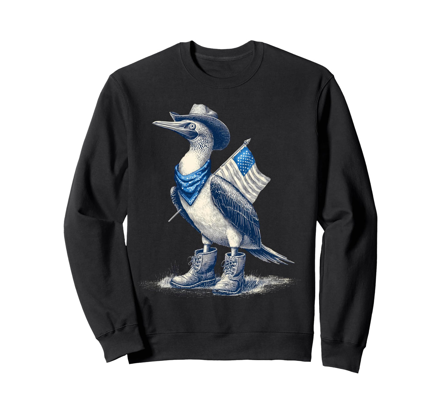 Blue Footed Booby Cowboy Cowgirl Sweatshirt - Streetwear Style Men Women - T-Shirt, Sweatshirt, Hoodie