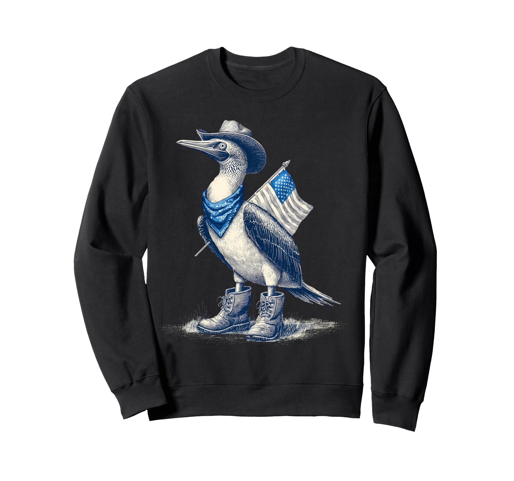 Blue Footed Booby Cowboy Cowgirl Sweatshirt - Streetwear Style Men Women - T-Shirt, Sweatshirt, Hoodie