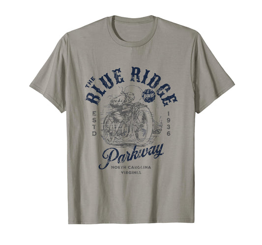 Blue Ridge Parkway Brp Motorcycle T-Shirt - Streetwear Style for Adults - T-Shirt, Sweatshirt, Hoodie