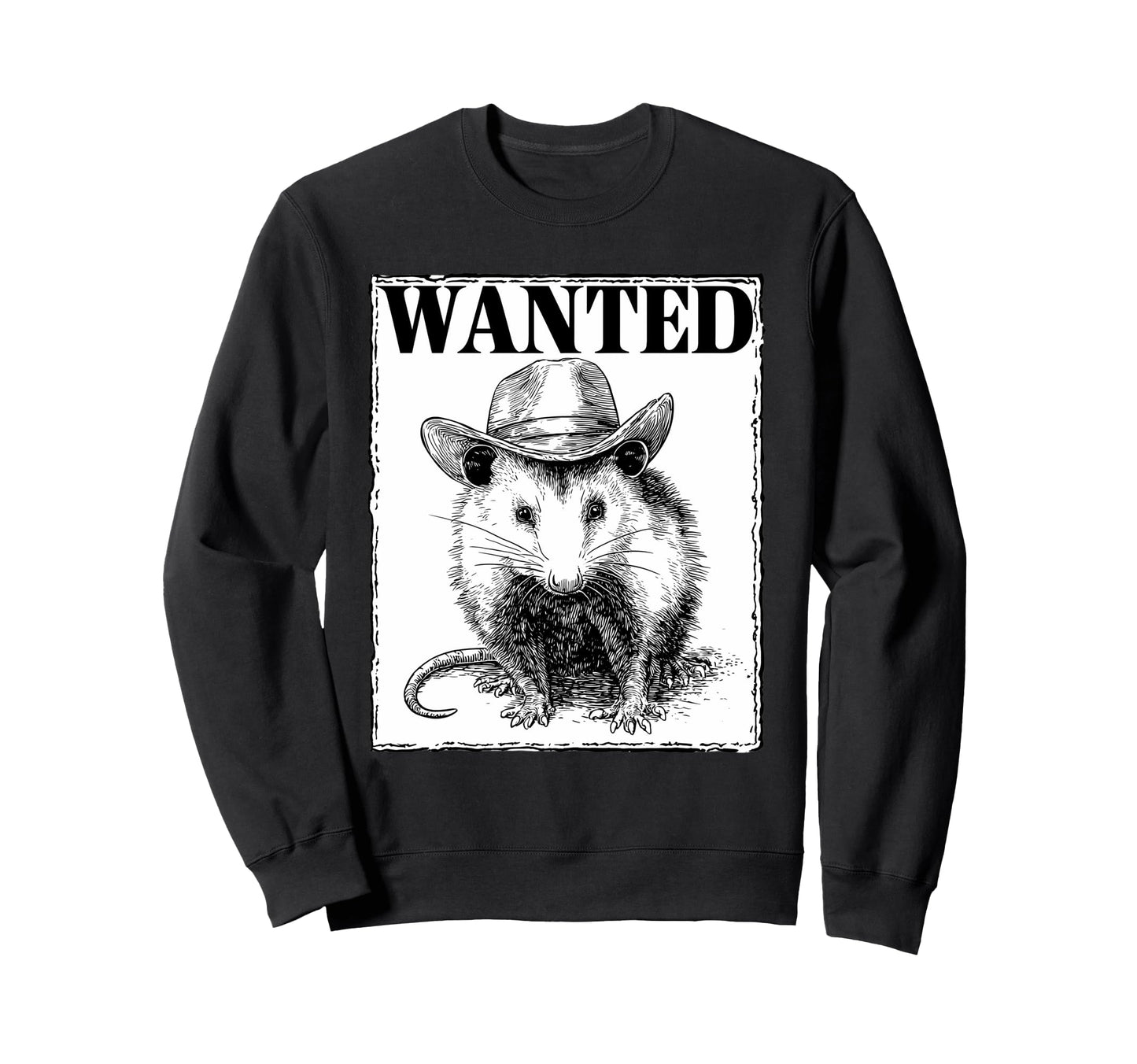 Opossum Cowboy Rodeo Cowgirl Possum Sweatshirt - Trendy Graphic Unisex - T-Shirt, Sweatshirt, Hoodie