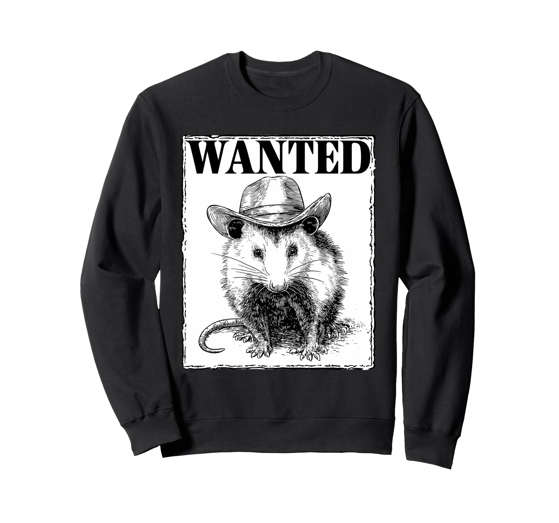 Opossum Cowboy Rodeo Cowgirl Possum Sweatshirt - Trendy Graphic Unisex - T-Shirt, Sweatshirt, Hoodie