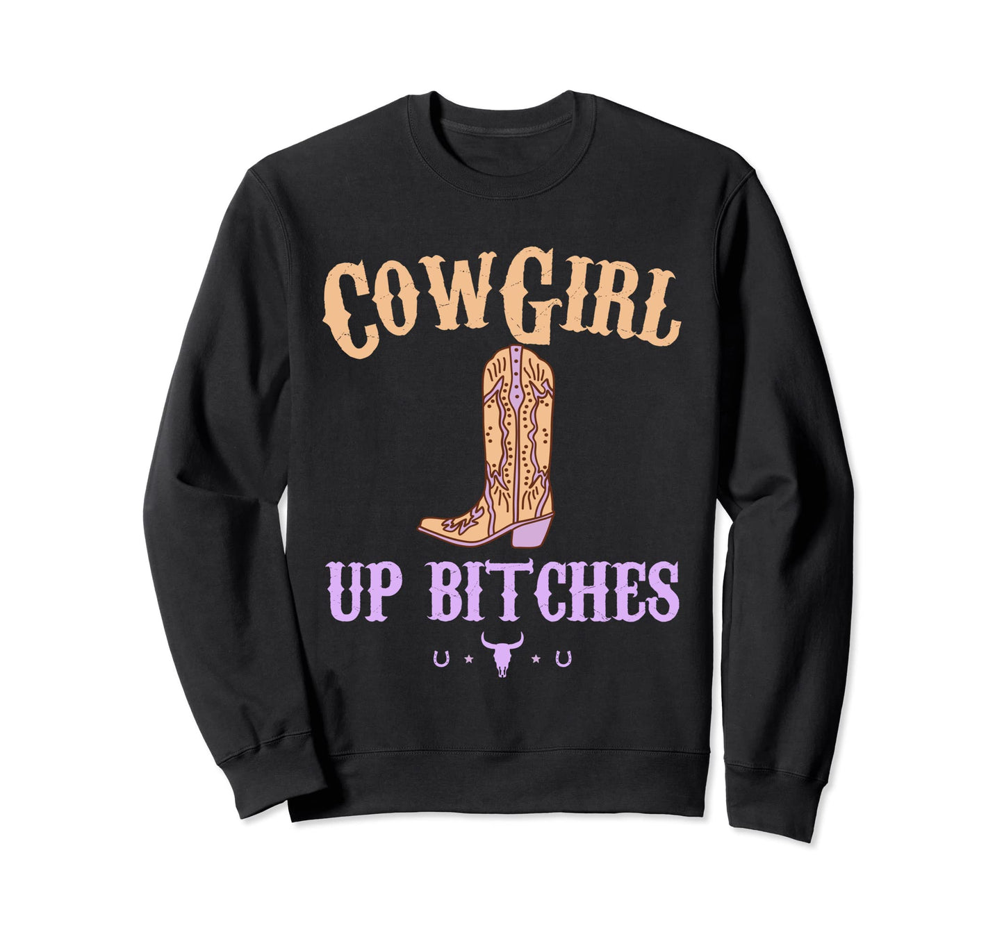 Western Cowgirl Yeehaw Hippie Boho Sweatshirt - Graphic Print Men Women - T-Shirt, Sweatshirt, Hoodie