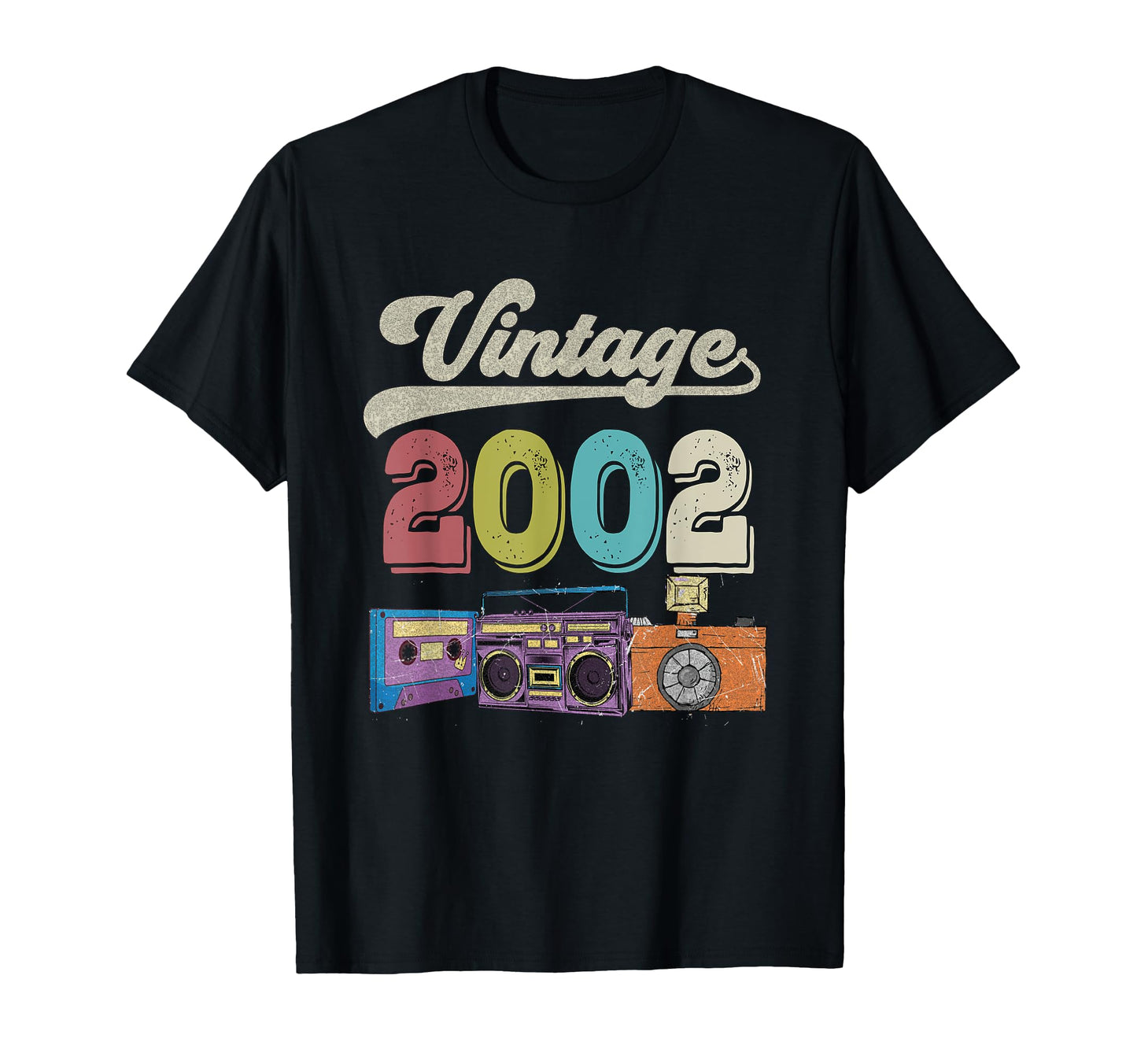 2002 Birthday Funny Old Cassette T-Shirt - Casual Everyday Wear Unisex - T-Shirt, Sweatshirt, Hoodie