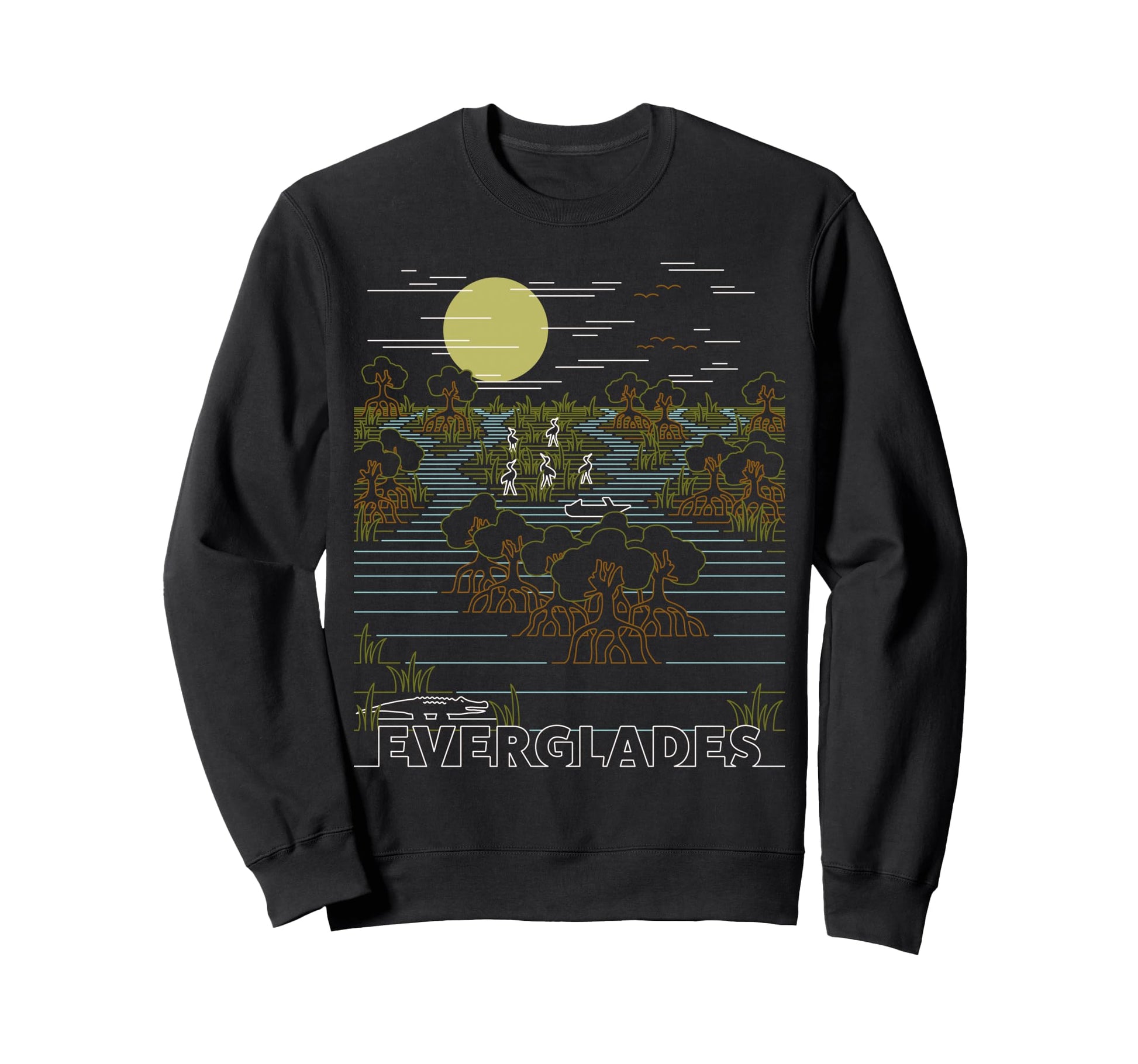 Everglades National Park Florida Sweatshirt - Casual Everyday Wear Unisex - T-Shirt, Sweatshirt, Hoodie