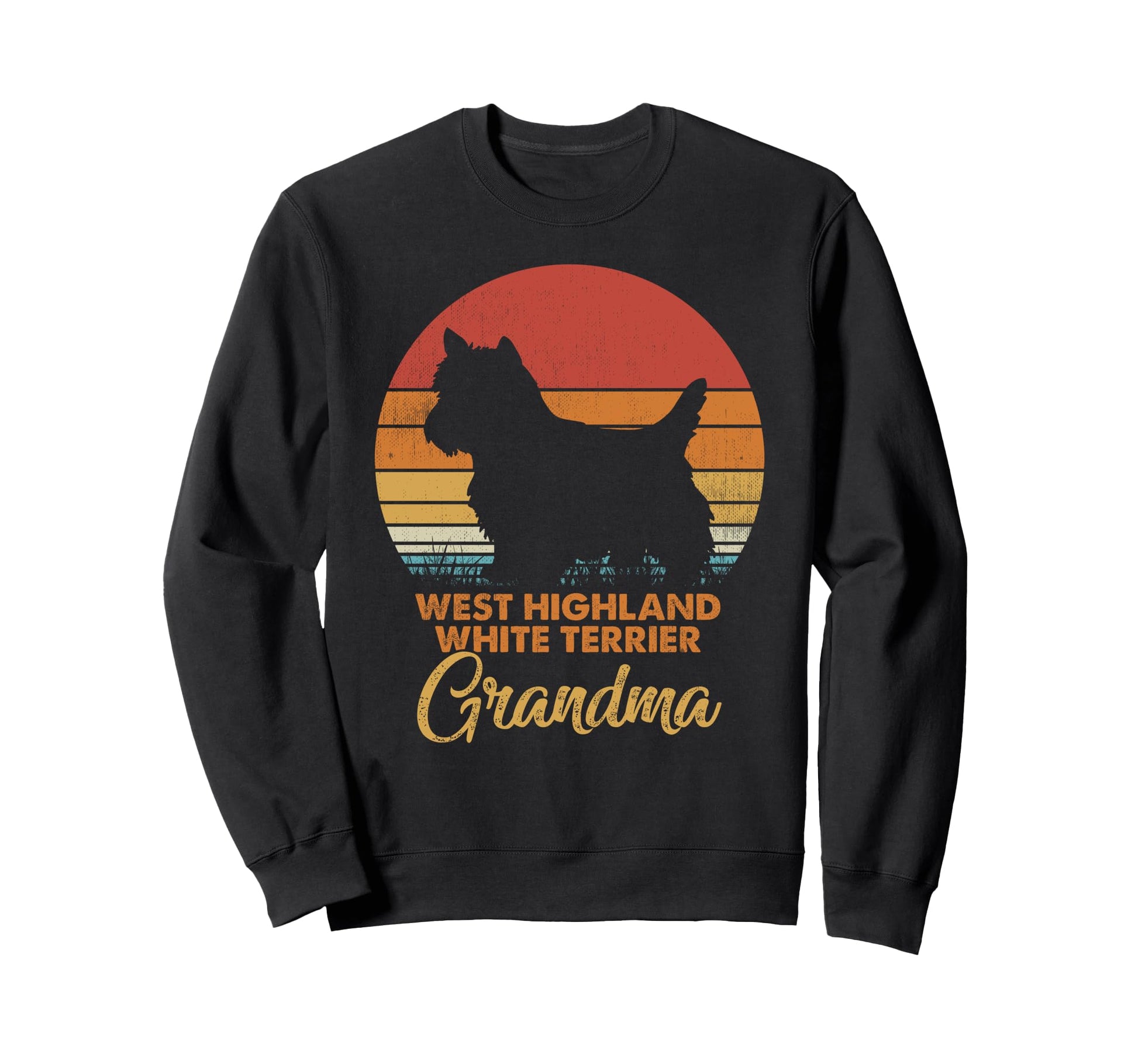 Sunset West Highland White Sweatshirt - Streetwear Style for Adults - T-Shirt, Sweatshirt, Hoodie