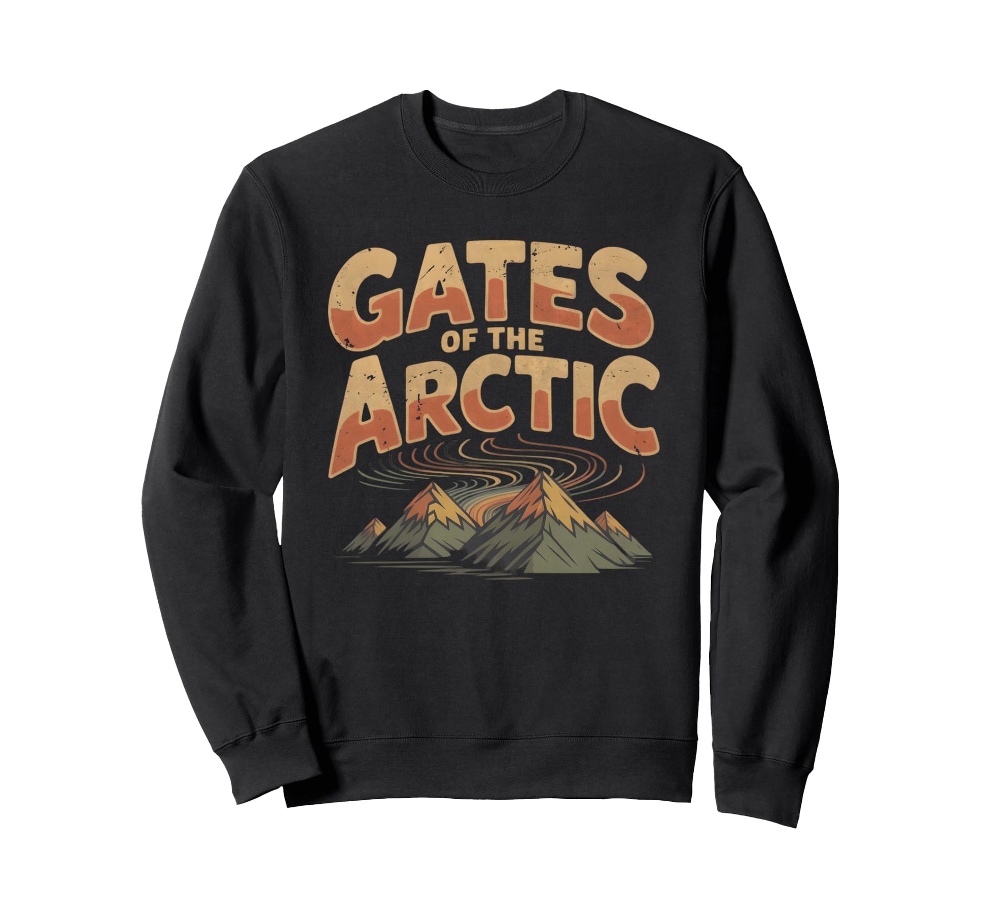 Gates Arctic National Park Nature Sweatshirt - Minimalist Print Men Women - T-Shirt, Sweatshirt, Hoodie