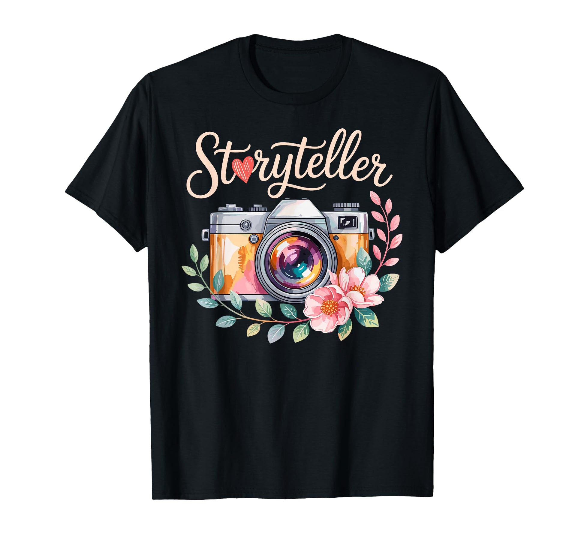 Photo Camera Flowers Storyteller T-Shirt - Streetwear Style Unisex - T-Shirt, Sweatshirt, Hoodie