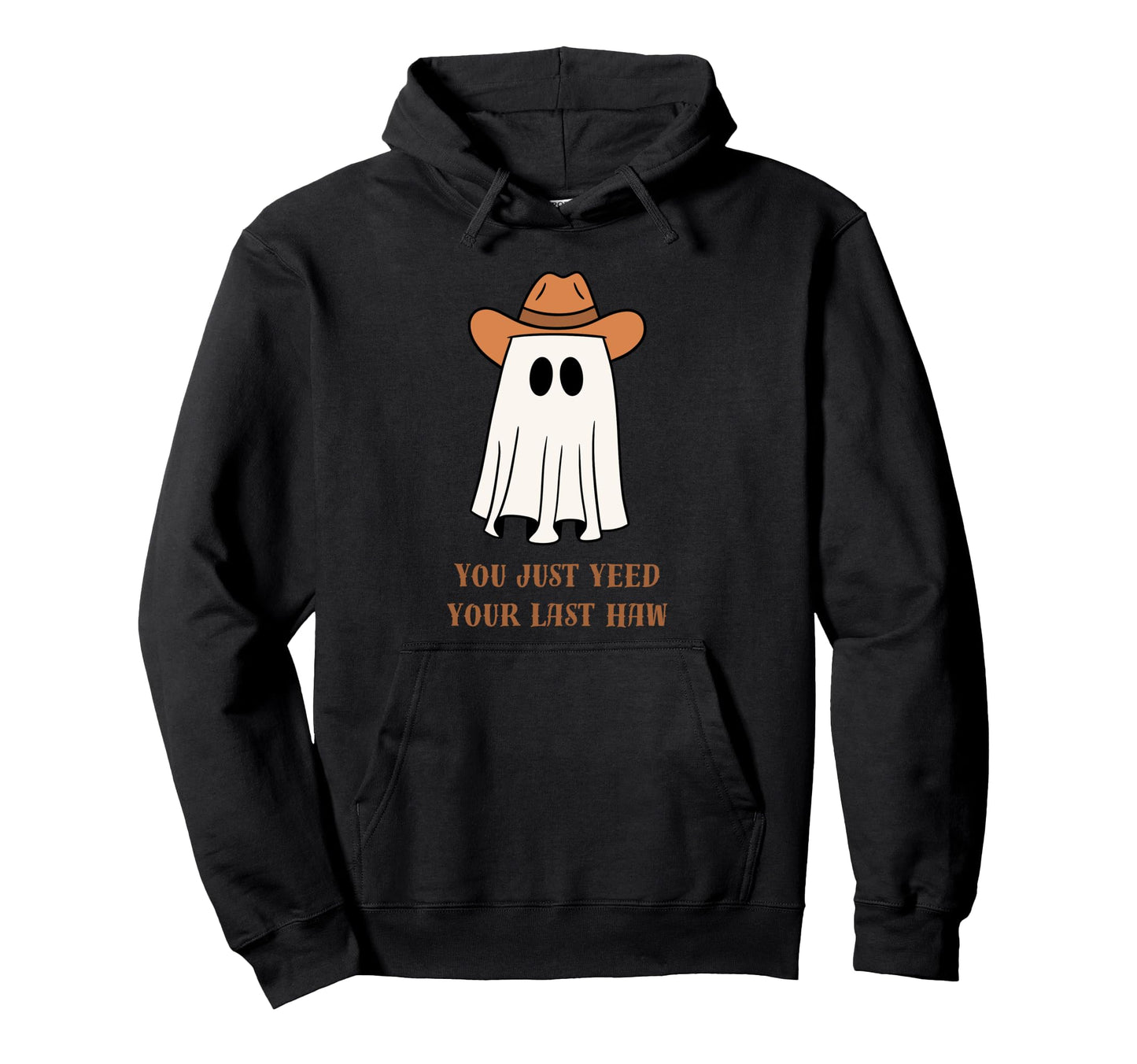 Cowboy Ghost Halloween Western Hoodie - Aesthetic Graphic Men Women - T-Shirt, Sweatshirt, Hoodie