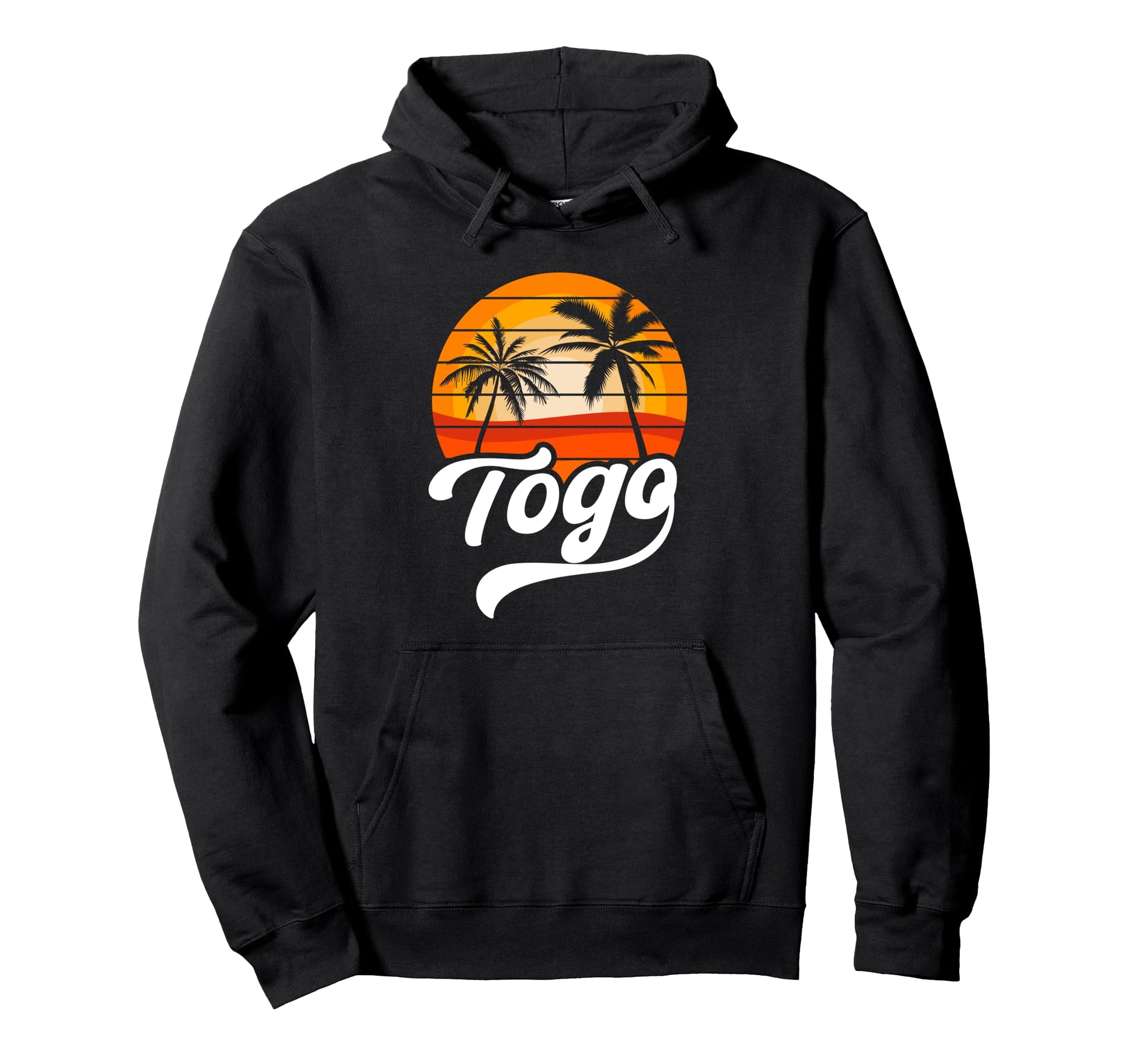 Togo Palm Tree Togolese Beach West Africa Hoodie - Graphic Print for Adults - T-Shirt, Sweatshirt, Hoodie