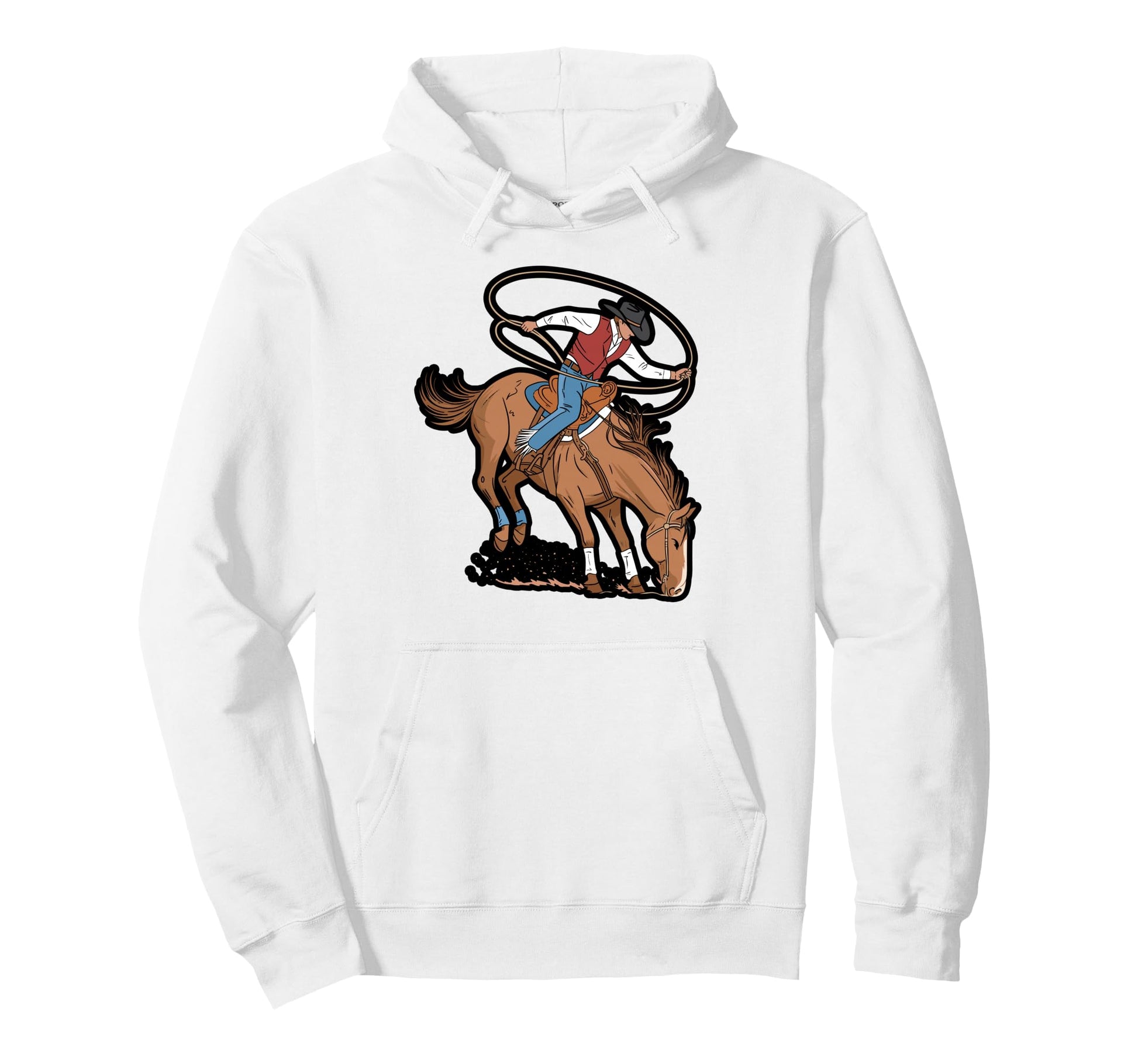 Cowboy Rodeo Lasso Western Hoodie - Streetwear Style Men Women - T-Shirt, Sweatshirt, Hoodie