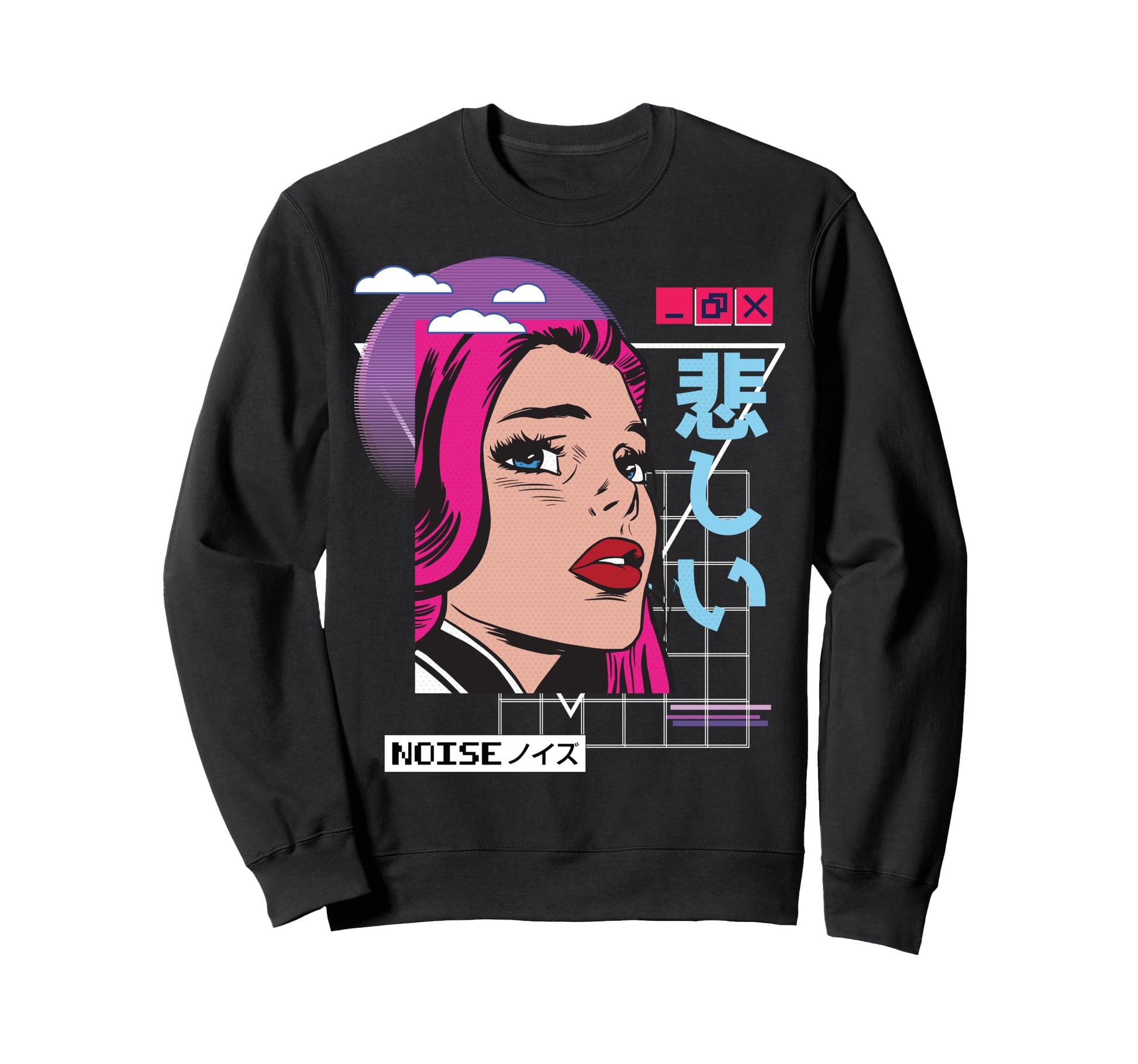 Vaporwave Kawaii Aesthetic Japanese Sweatshirt - Novelty Apparel Men Women - T-Shirt, Sweatshirt, Hoodie