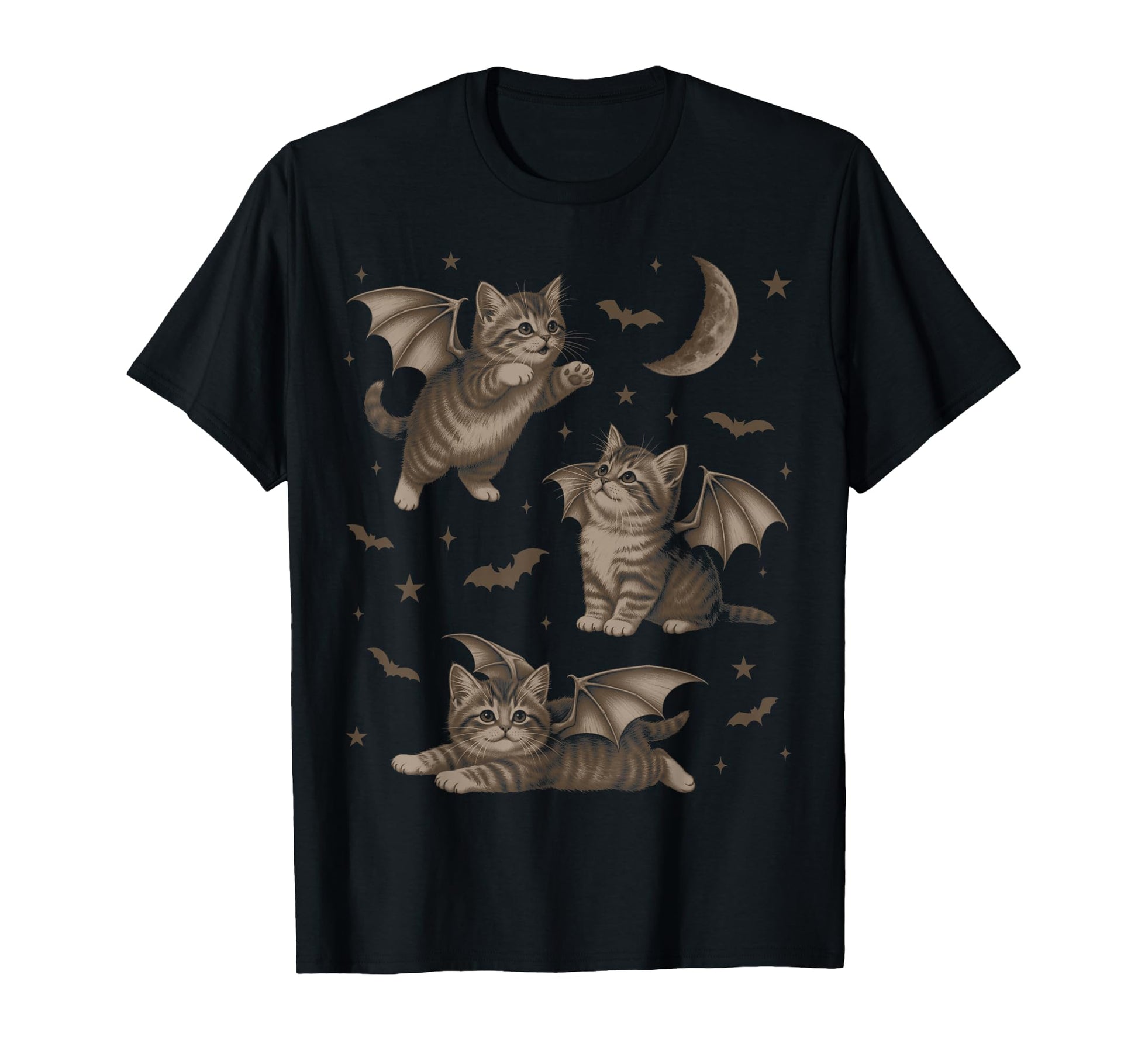 Cat Bat Wing 90S Halloween Fairycore T-Shirt - Aesthetic Graphic Men Women - T-Shirt, Sweatshirt, Hoodie
