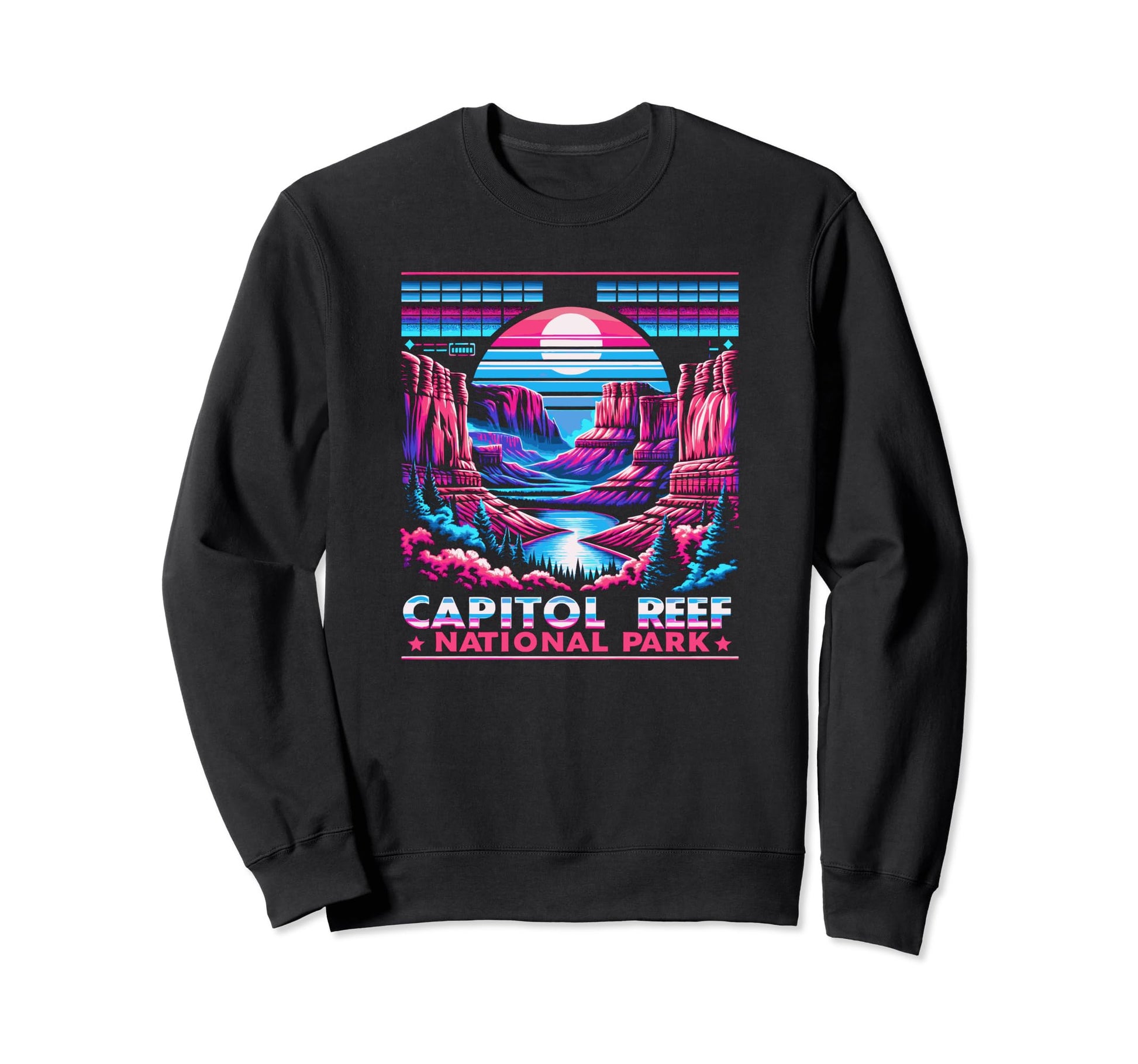 Capitol Reef National Park Utah 80S Sweatshirt - Graphic Print Men Women - T-Shirt, Sweatshirt, Hoodie