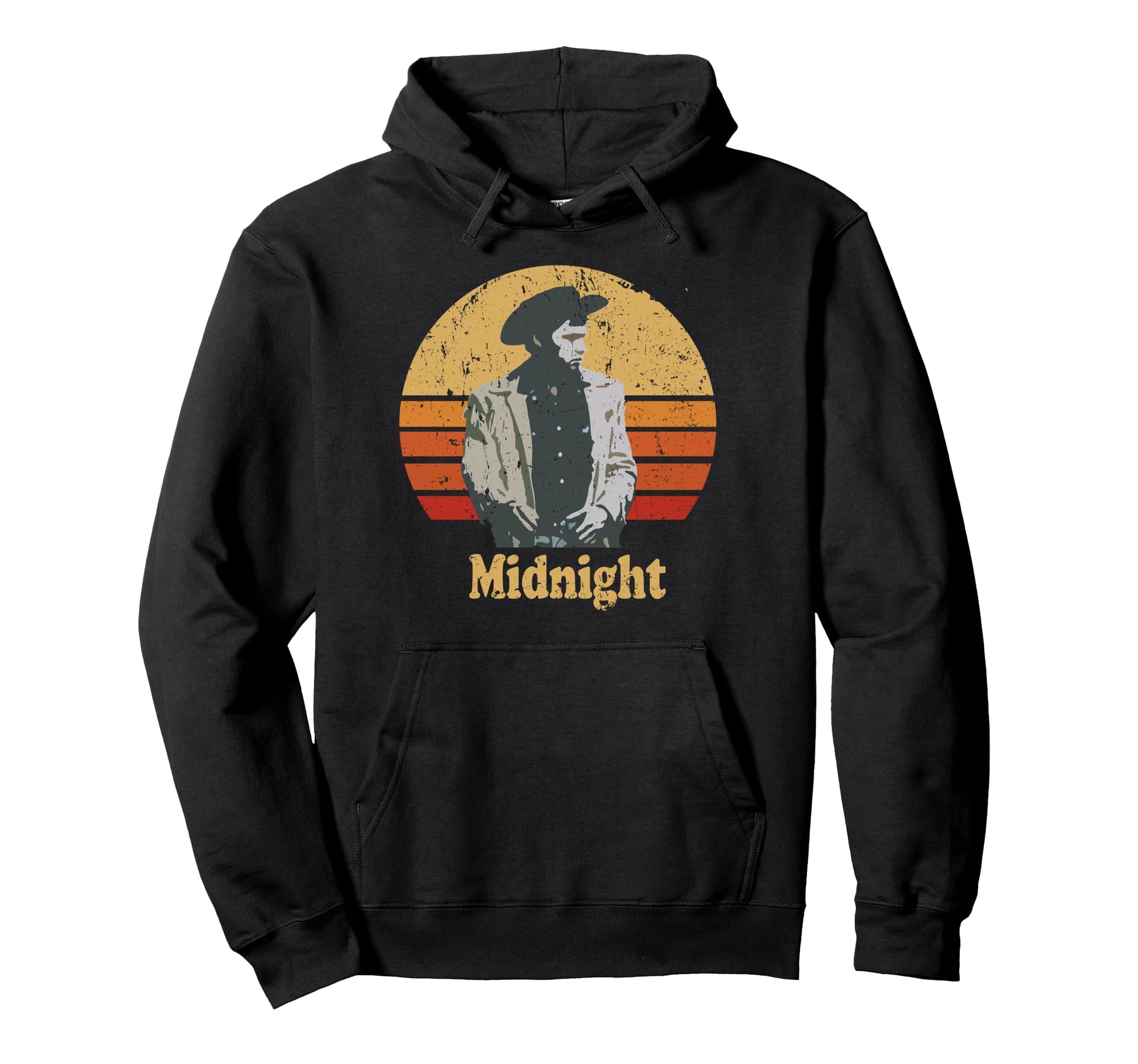 Cowboy Midnight Sunset Hoodie - Aesthetic Graphic Men Women - T-Shirt, Sweatshirt, Hoodie