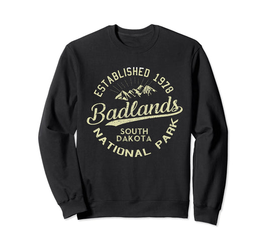 Badlands National Park Hiking South Sweatshirt - Unique Graphic for Adults - T-Shirt, Sweatshirt, Hoodie