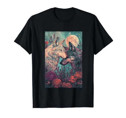 Boho Mystic Wolf Art T-Shirt - Streetwear Style Unisex - T-Shirt, Sweatshirt, Hoodie