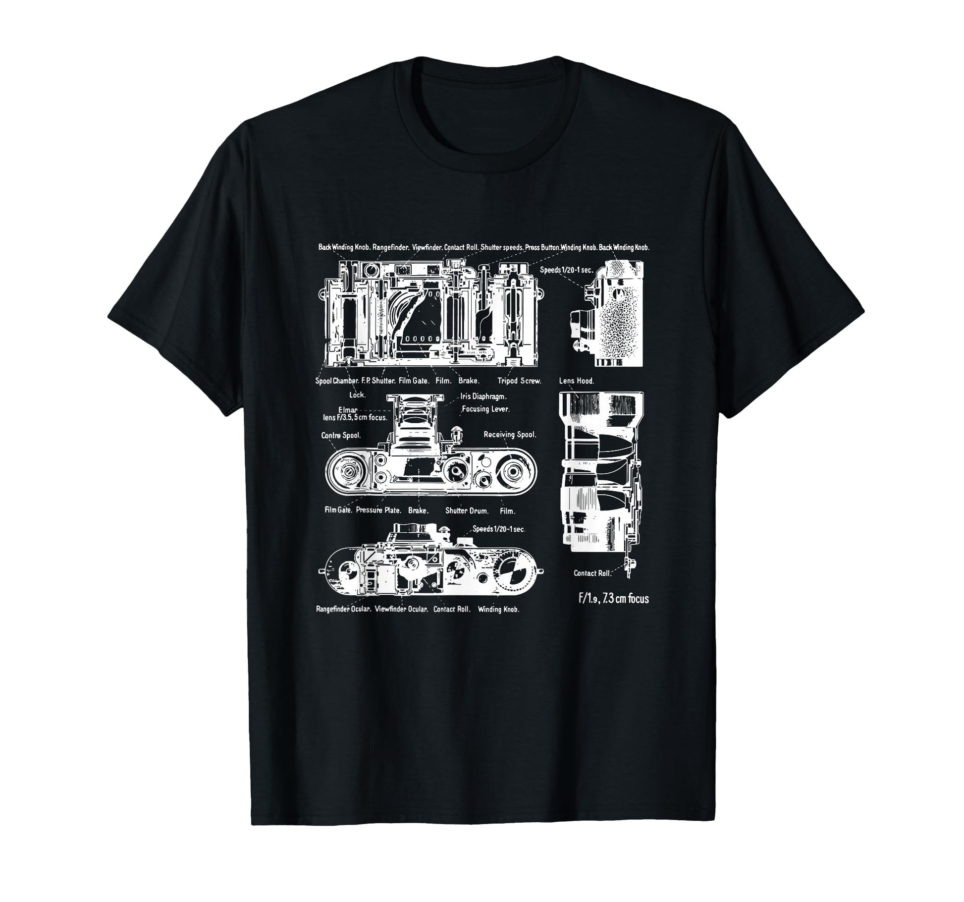Low Aperture F1 9 Film Camera T-Shirt - Casual Everyday Wear Men Women - T-Shirt, Sweatshirt, Hoodie
