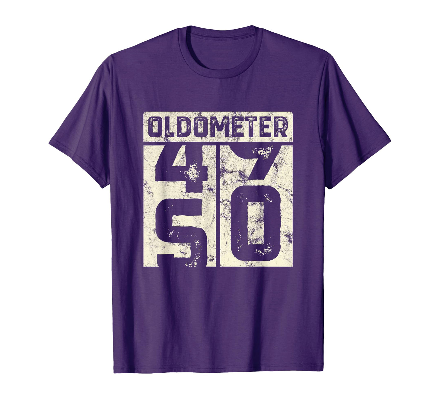 Oldometer 49 50 Funny 50 Years Old T-Shirt - Trendy Graphic for Adults - T-Shirt, Sweatshirt, Hoodie