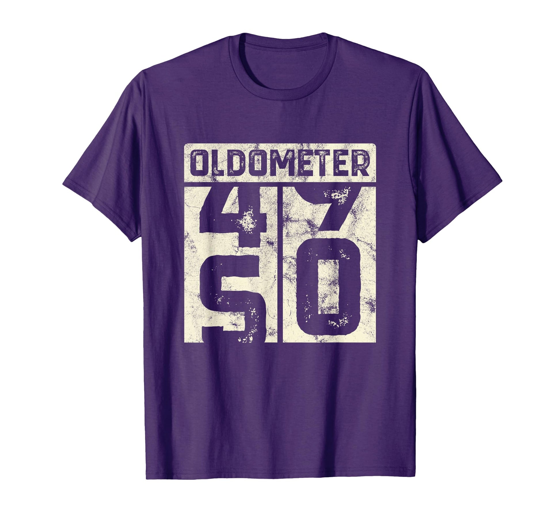 Oldometer 49 50 Funny 50 Years Old T-Shirt - Trendy Graphic for Adults - T-Shirt, Sweatshirt, Hoodie
