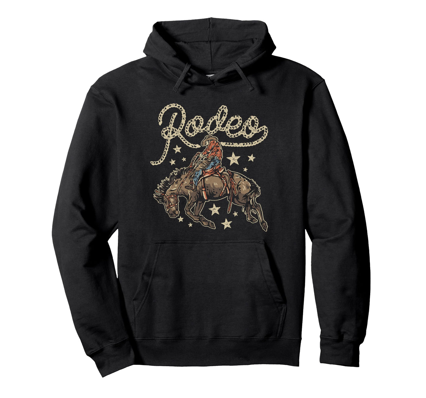 Rodeo Cowboy Cowgirl Horse Equestrian Hoodie - Graphic Print Unisex - T-Shirt, Sweatshirt, Hoodie