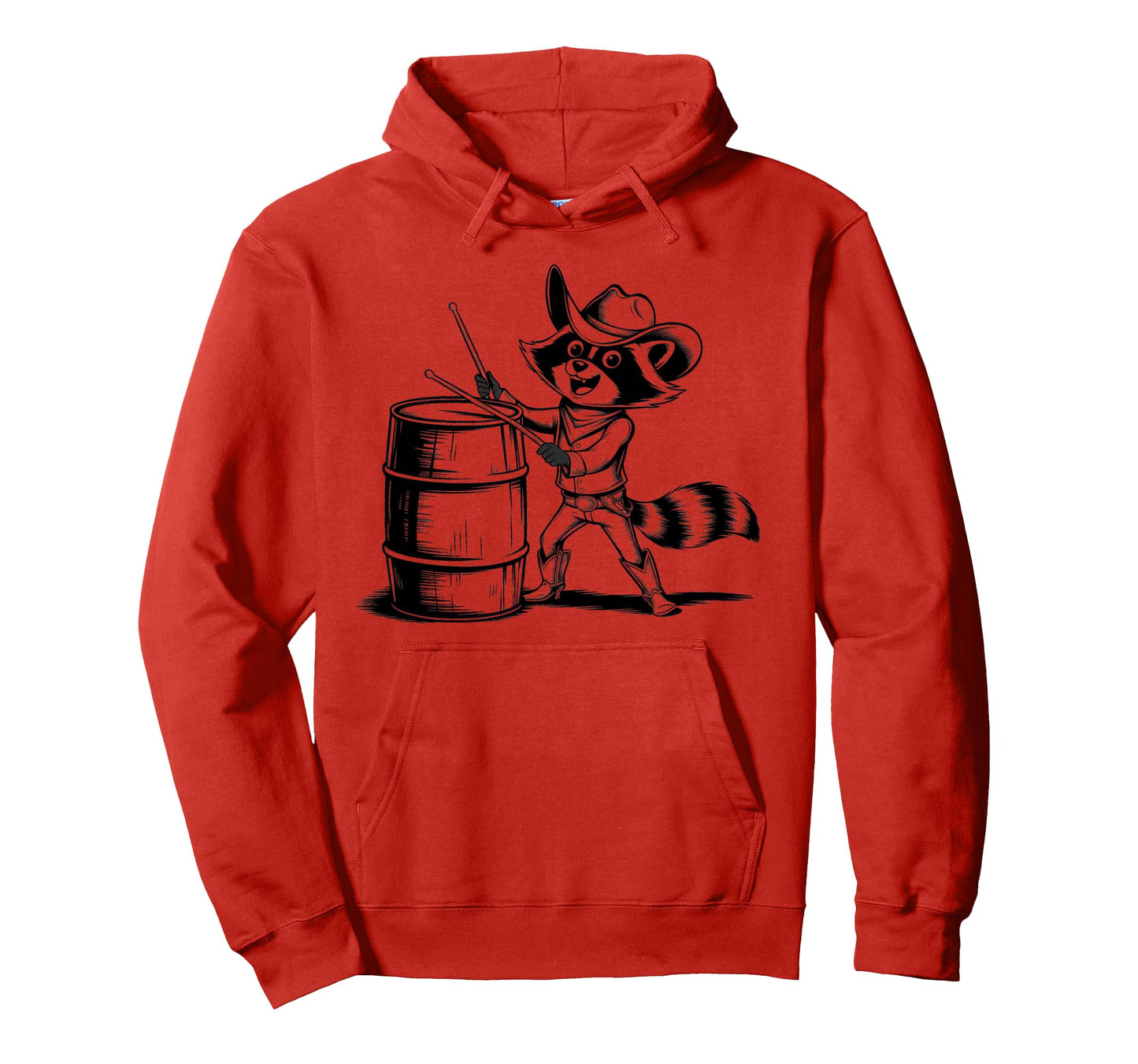 Raccoon 90S Country Music Western Hoodie - Fun Novelty Design for Adults - T-Shirt, Sweatshirt, Hoodie