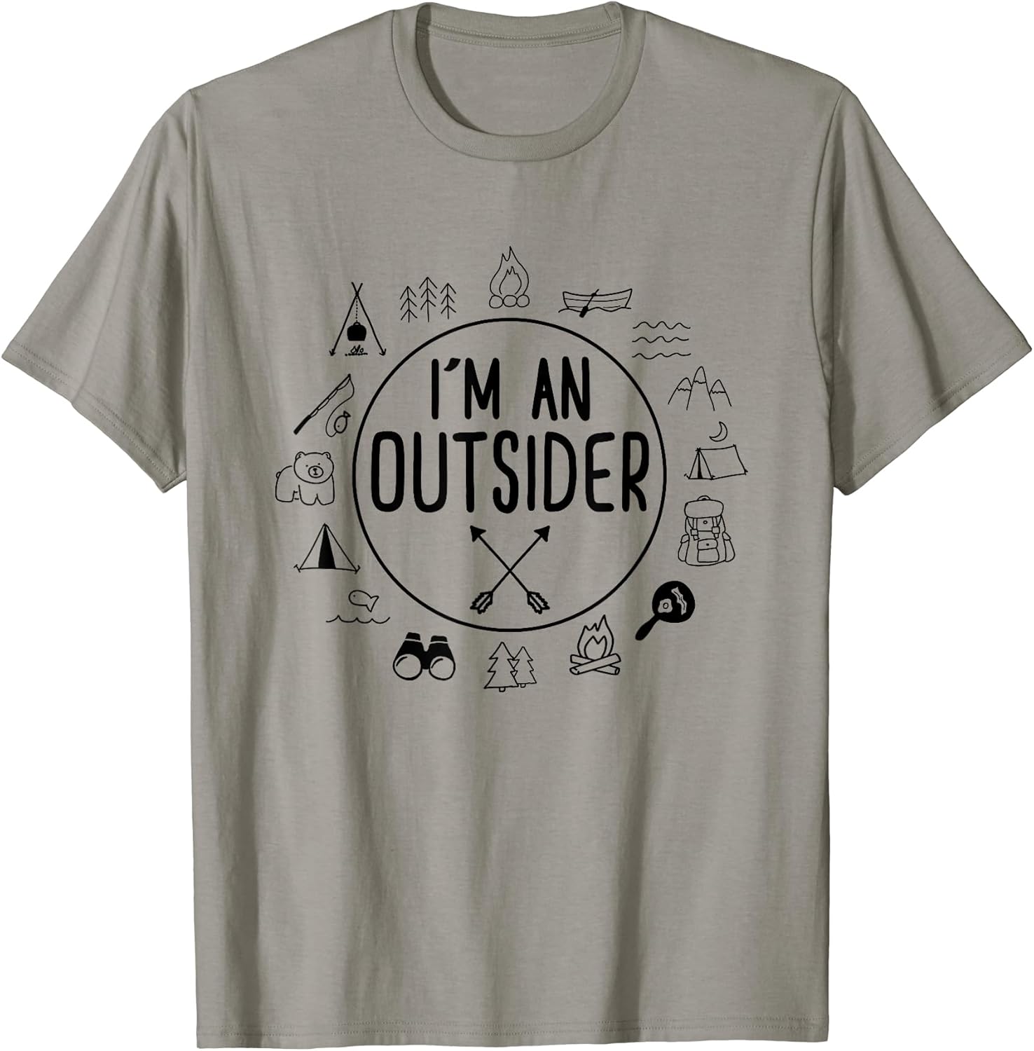Picadilly Printables Camping - Adult & Kids T-Shirts, Sweatshirts & Hoodies apparel design preview 1