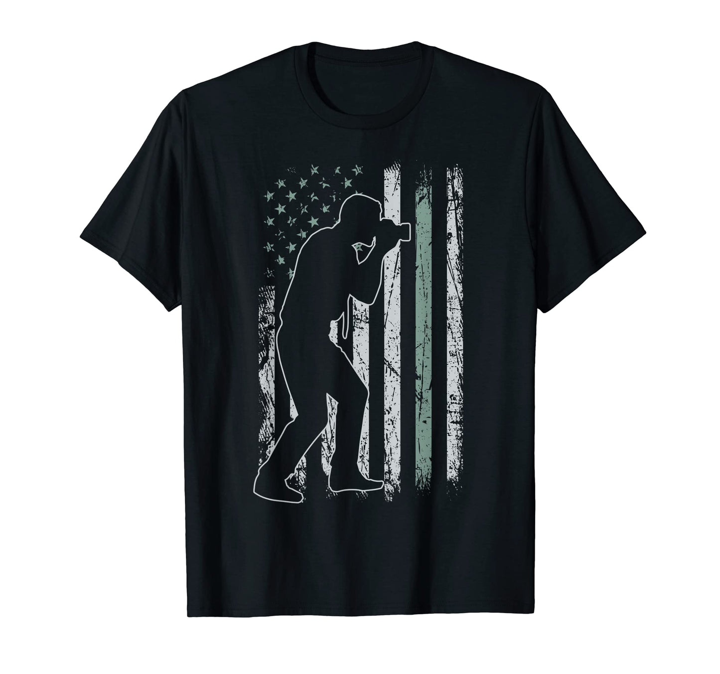 Photography Usa Flag Camera 4Th July T-Shirt - Novelty Apparel Unisex - T-Shirt, Sweatshirt, Hoodie