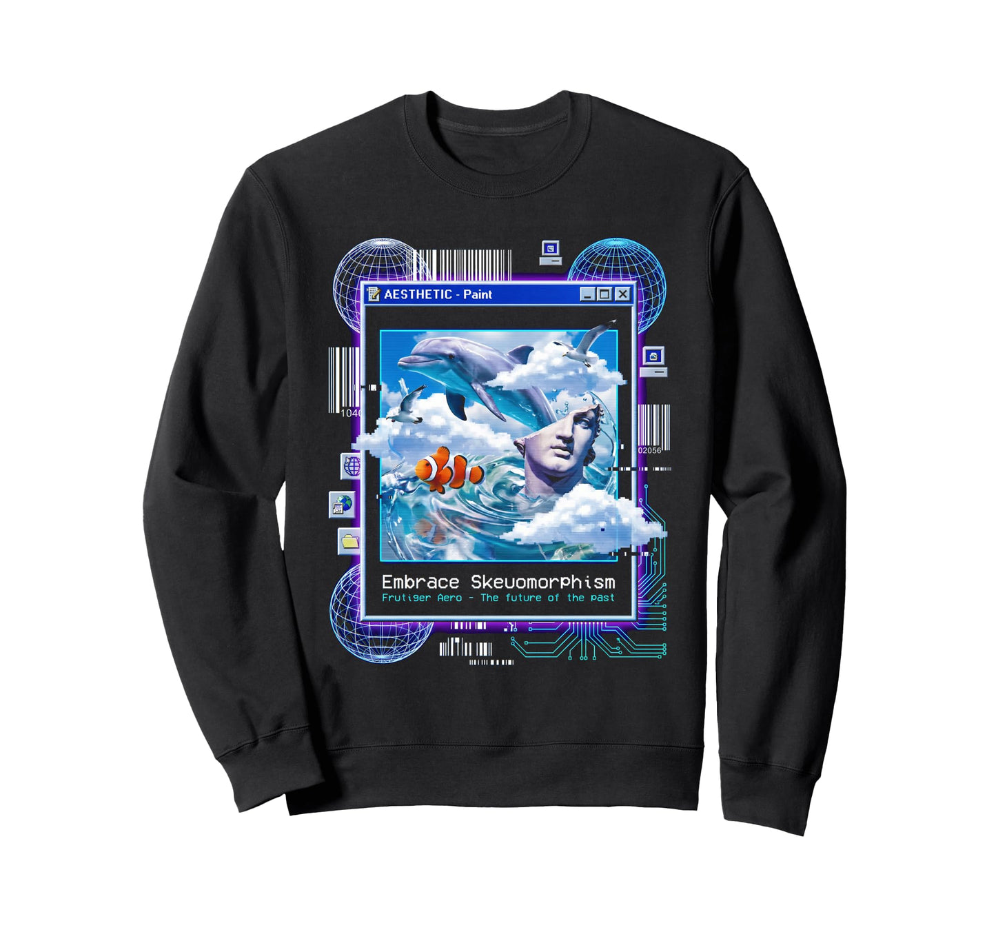 Frutiger Aero Skeuomorphism Sweatshirt - Aesthetic Graphic Men Women - T-Shirt, Sweatshirt, Hoodie