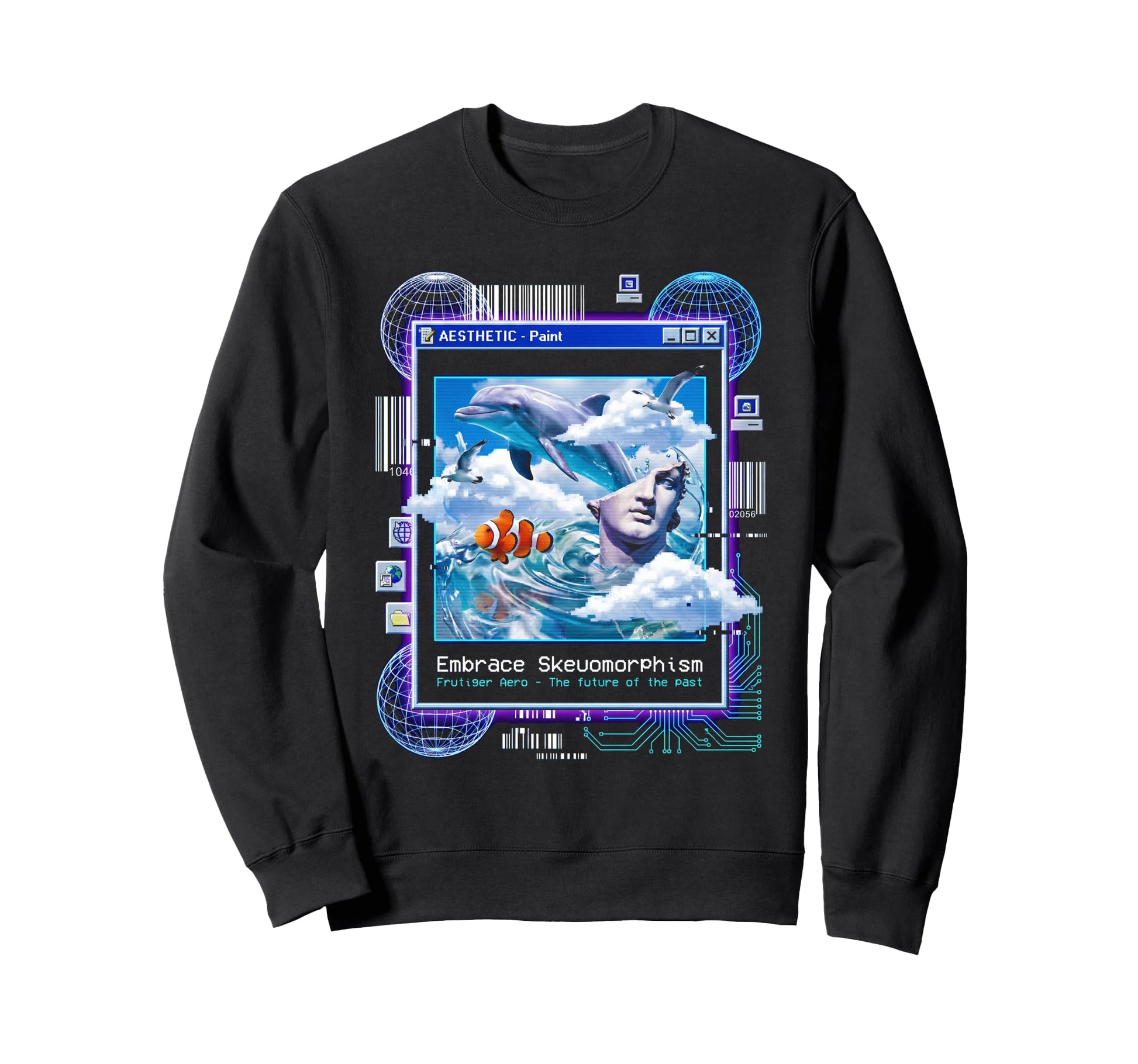Frutiger Aero Skeuomorphism Sweatshirt - Aesthetic Graphic Men Women - T-Shirt, Sweatshirt, Hoodie