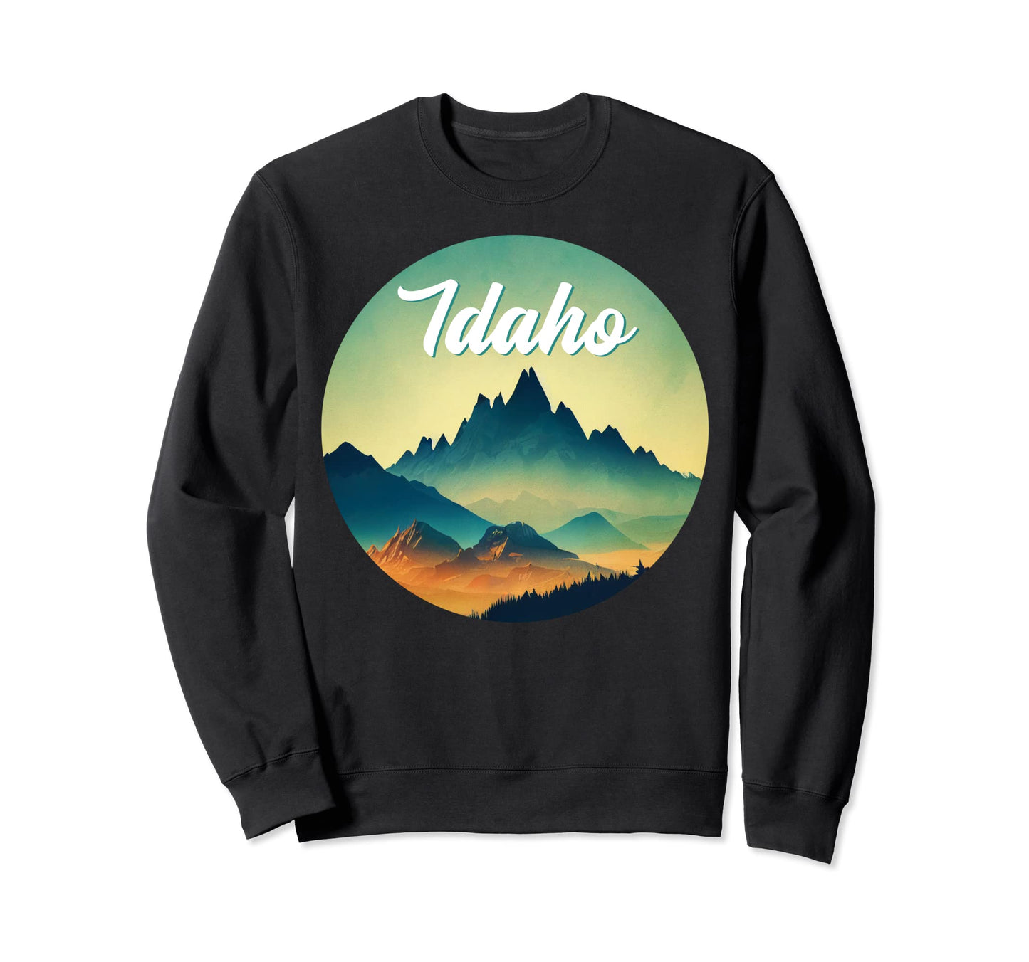 Idaho Mountains Hike National Park Sweatshirt - Custom Art Print Unisex - T-Shirt, Sweatshirt, Hoodie