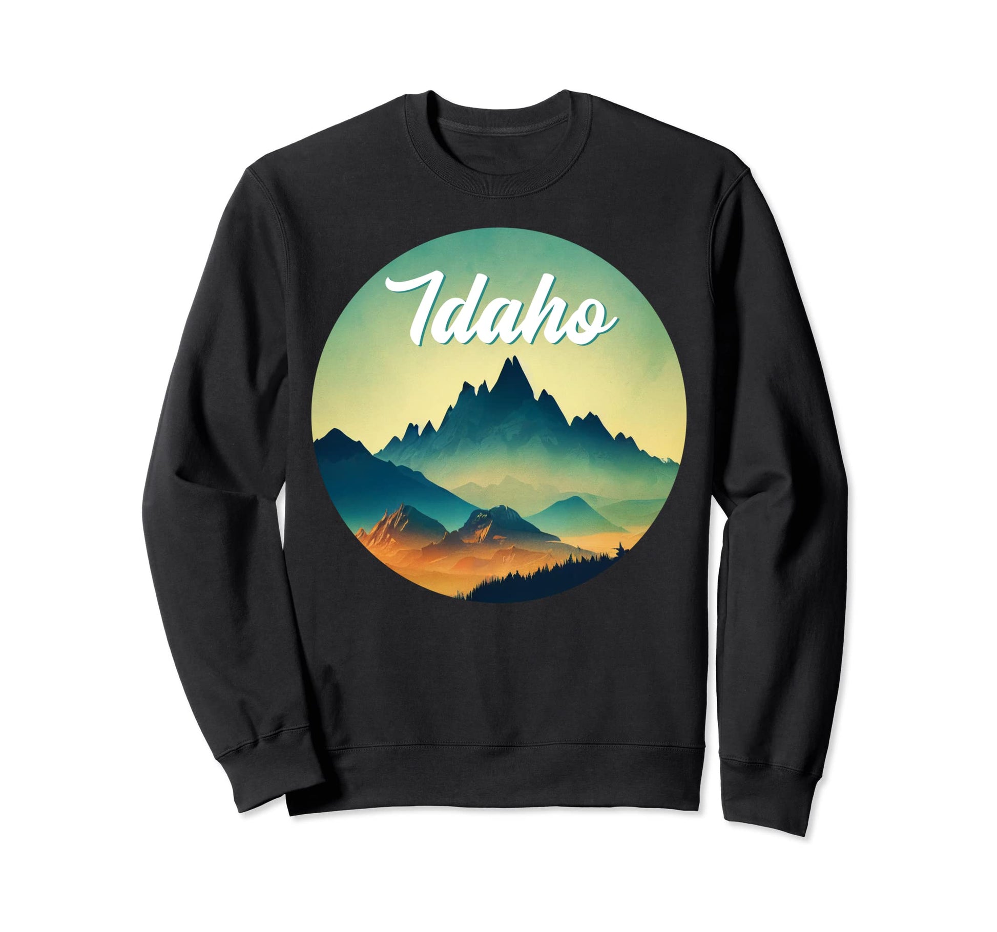 Idaho Mountains Hike National Park Sweatshirt - Custom Art Print Unisex - T-Shirt, Sweatshirt, Hoodie