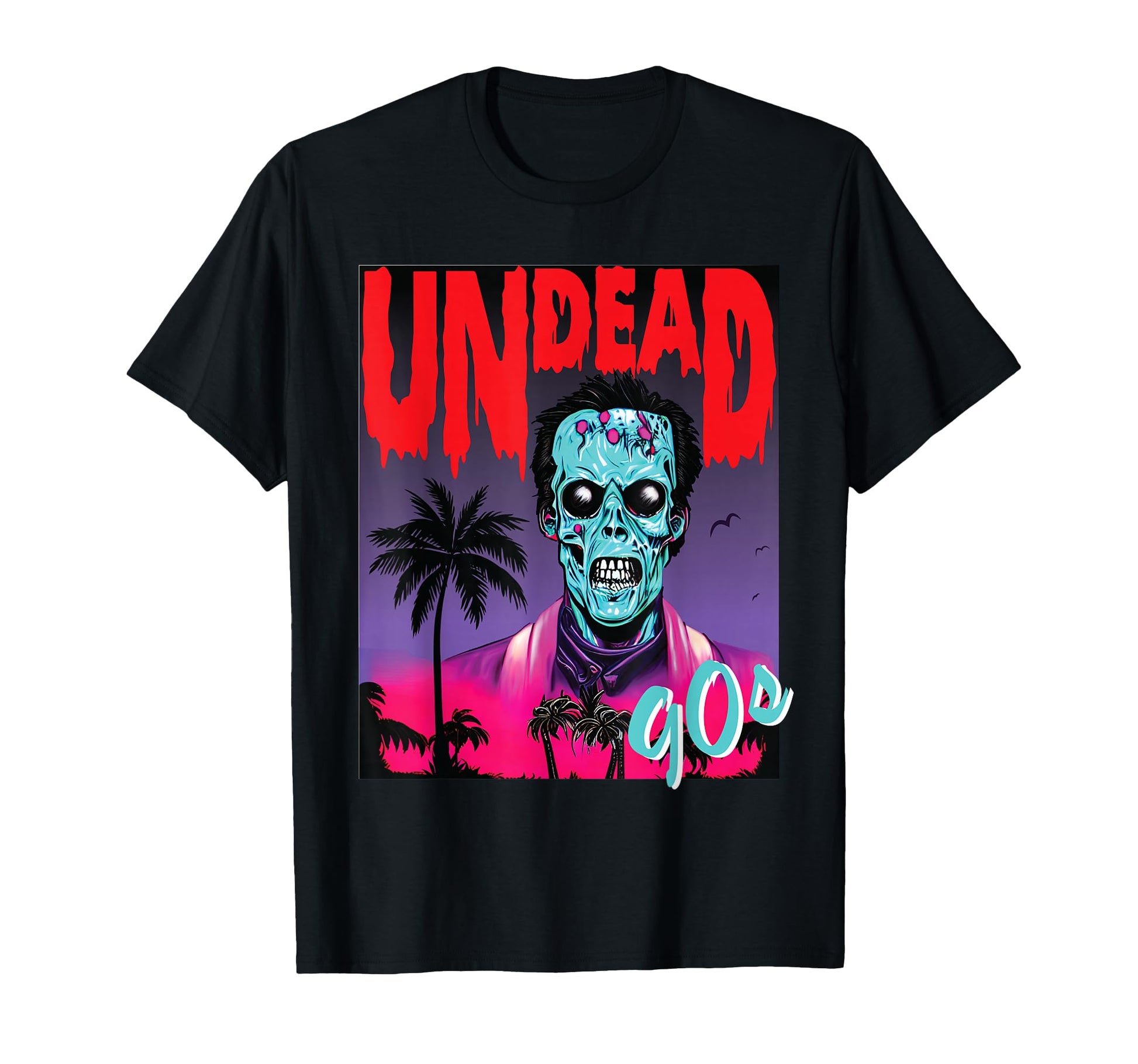 Undead 90S Music Synthwave Vaporwave T-Shirt - Novelty Apparel Men Women - T-Shirt, Sweatshirt, Hoodie