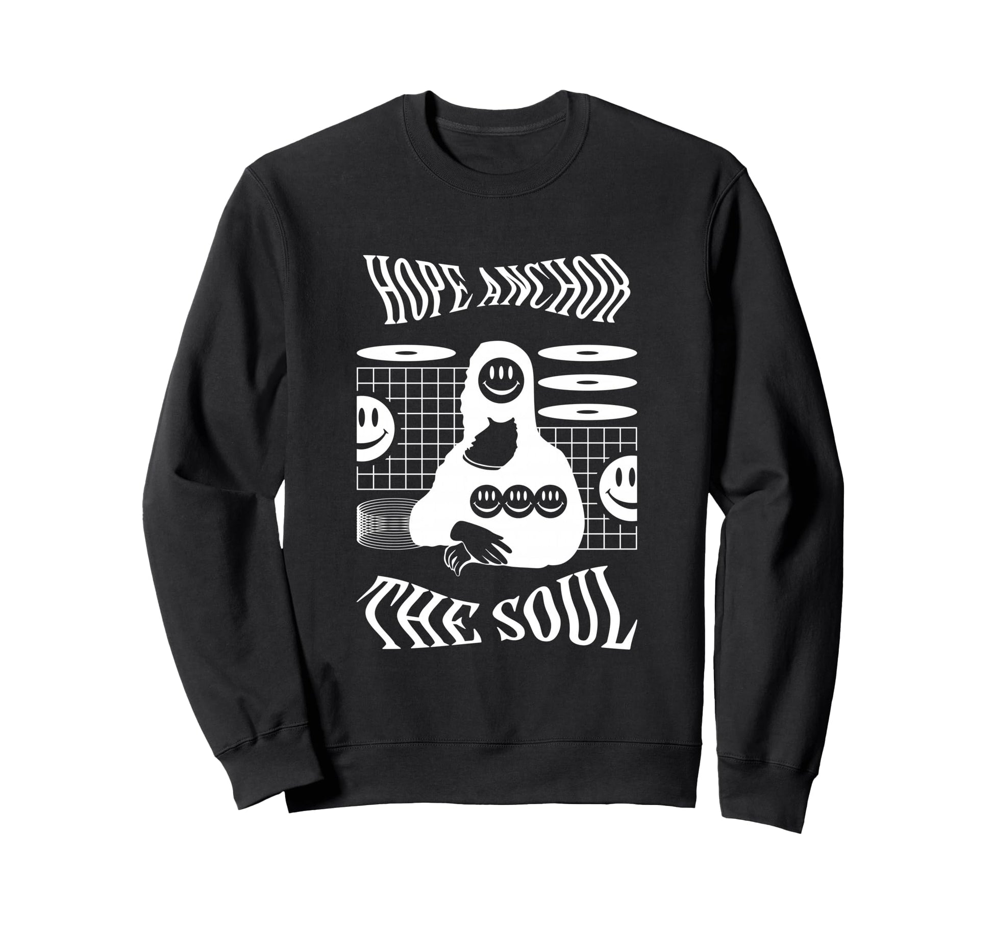 Hope Anchor Soul Sad Aesthetic Sweatshirt - Minimalist Print for Adults - T-Shirt, Sweatshirt, Hoodie