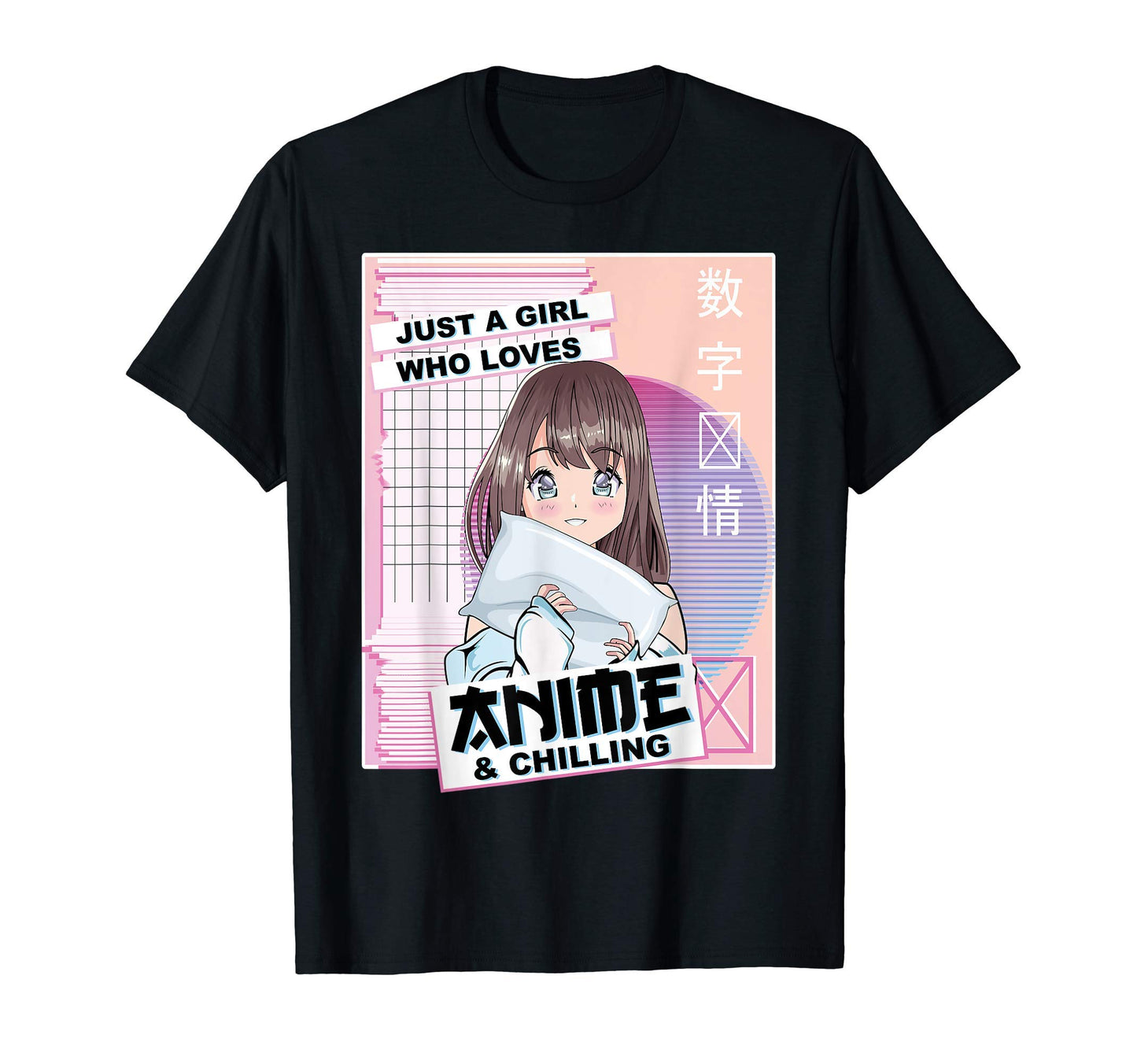 Kawaii Japanese Anime Chilling T-Shirt - Casual Everyday Wear Men Women - T-Shirt, Sweatshirt, Hoodie