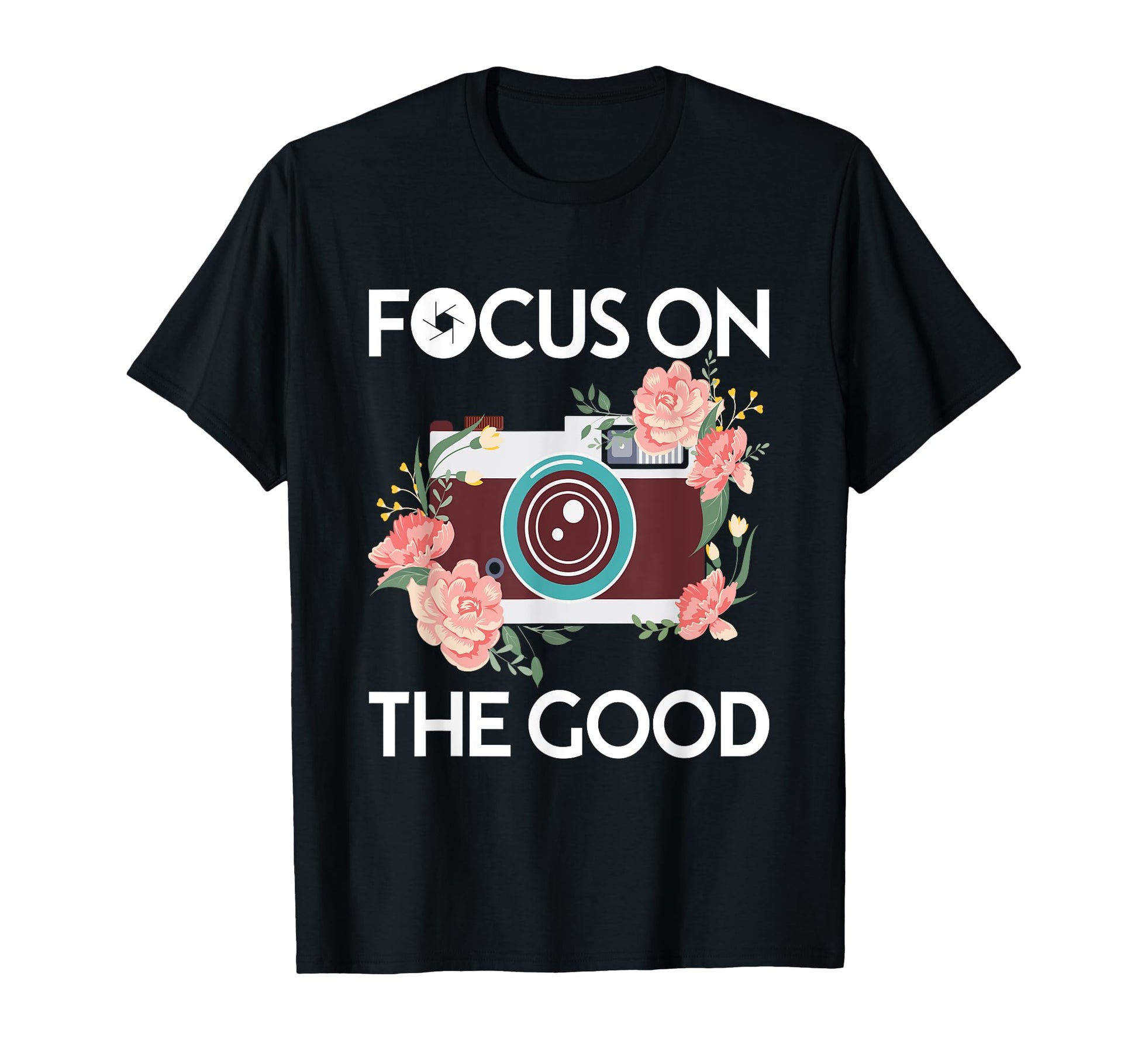 Focus Good Camera Flower Wildflowers T-Shirt - Unique Graphic Unisex - T-Shirt, Sweatshirt, Hoodie