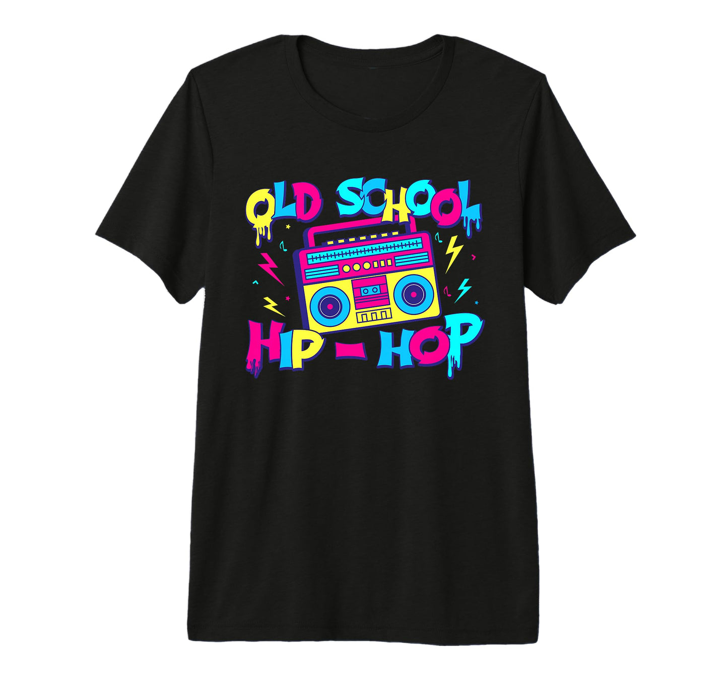 Old School Hip Hop 80S 90S Music T-Shirt - Novelty Apparel for Adults - T-Shirt, Sweatshirt, Hoodie