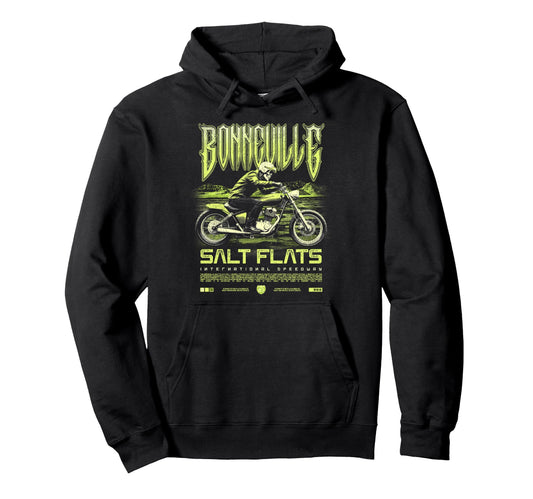 Bonneville Salt Flats Motorcycle Hoodie - Casual Everyday Wear for Adults - T-Shirt, Sweatshirt, Hoodie