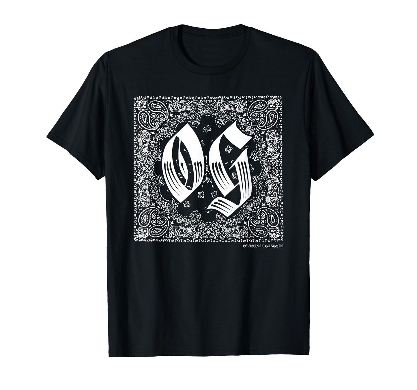 Og Bandana Original Gangster Cholo T-Shirt - Custom Art Print Unisex - T-Shirt, Sweatshirt, Hoodie