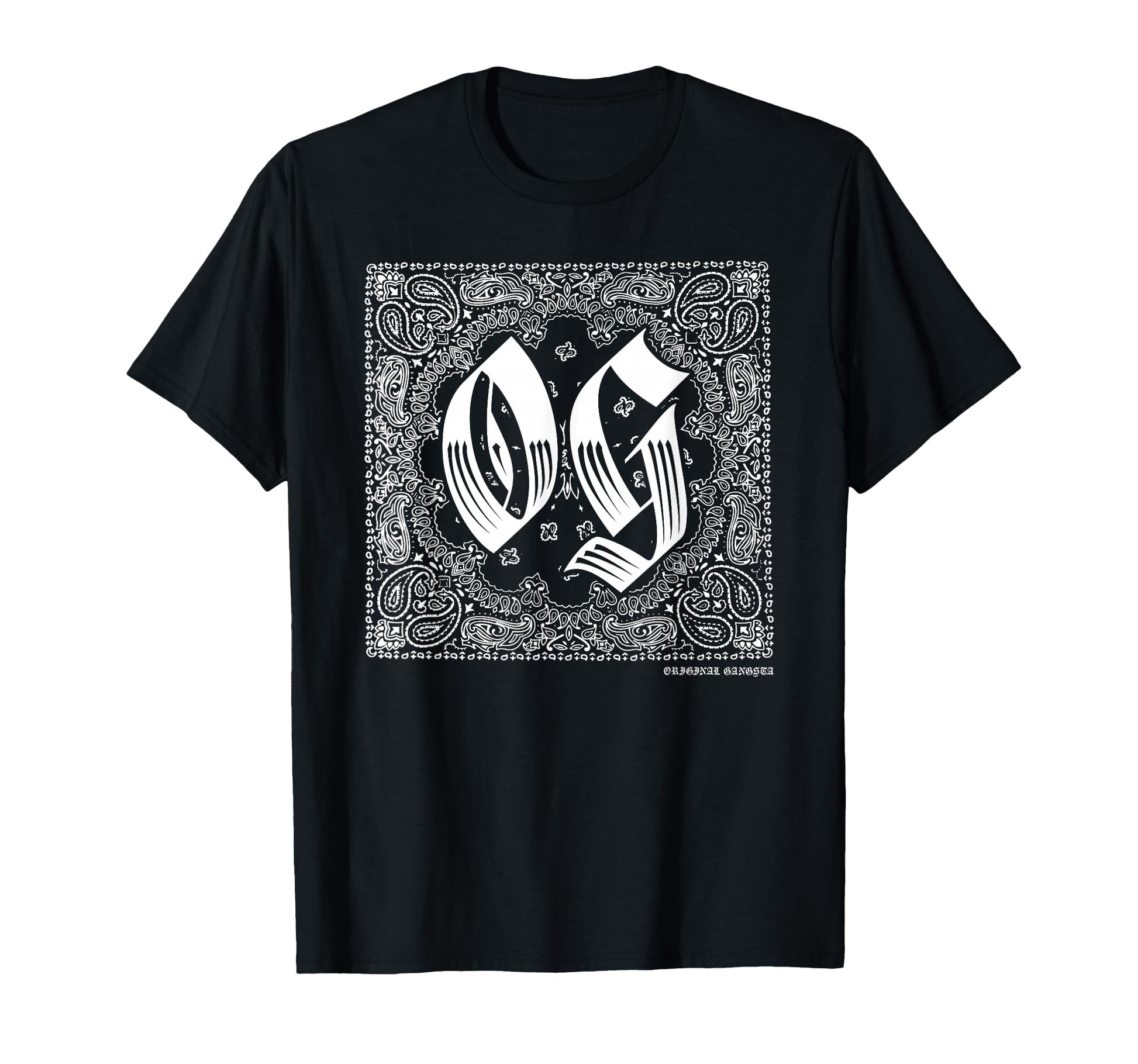 Og Bandana Original Gangster Cholo T-Shirt - Custom Art Print Unisex - T-Shirt, Sweatshirt, Hoodie