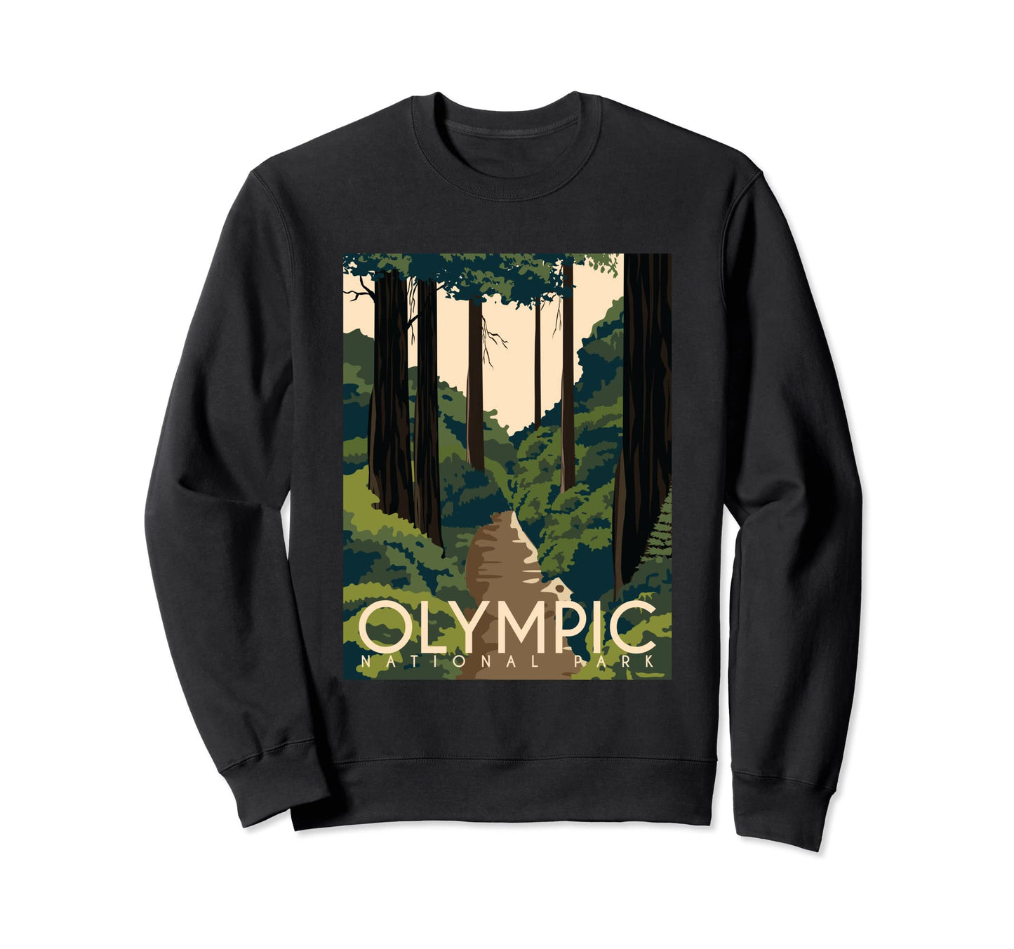 Olympic National Park Sweatshirt - Unique Graphic for Adults - T-Shirt, Sweatshirt, Hoodie